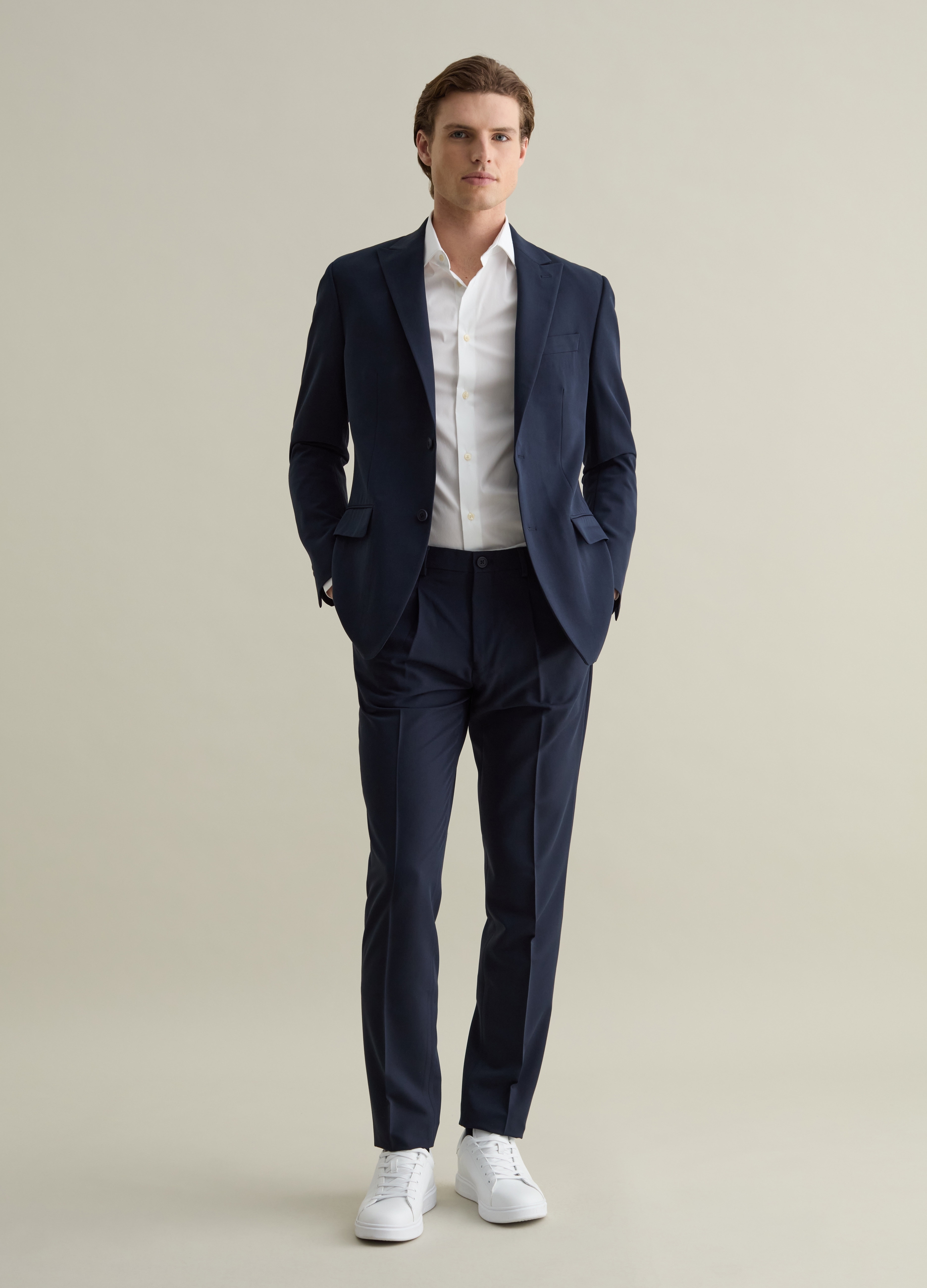 PIOMBO, Pantalone Elegante Regular Fit Graduate, Uomo, Blu, Taglia: 46