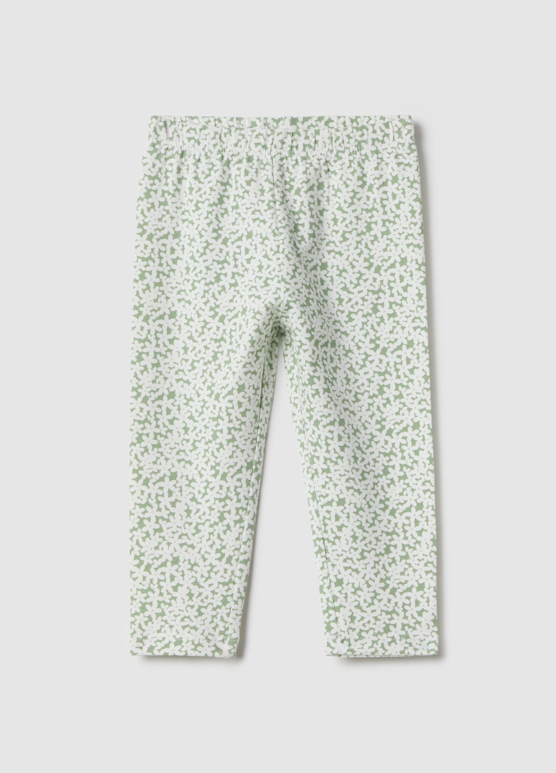 FAGOTTINO, Leggings De Algodón Elástico Multicolor Para Niña Slim Fit, Niña, Green/White, Talla: 12-18