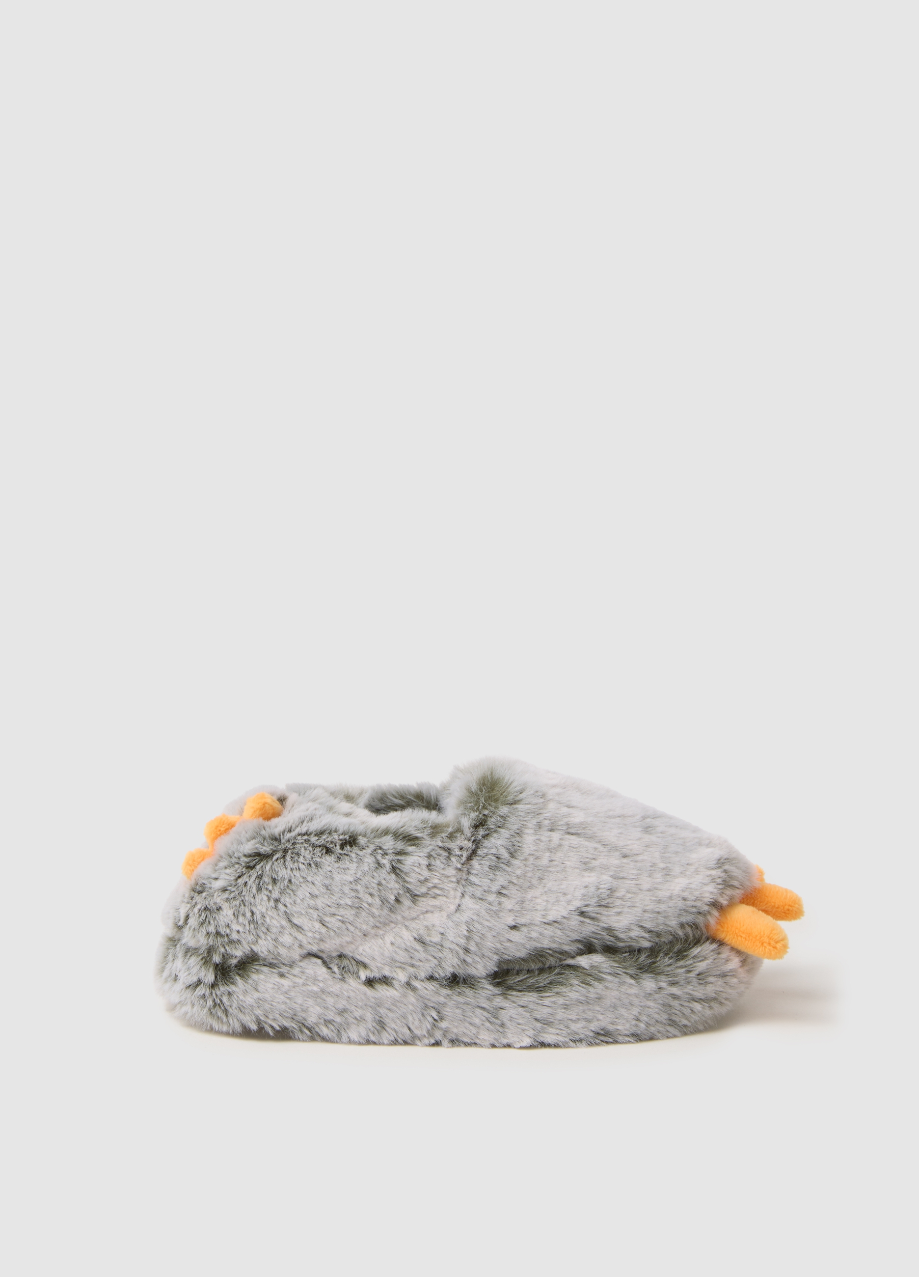 OVS KIDS, Ciabatte Grigie In Peluche, Niño, Gris, Talla: 35