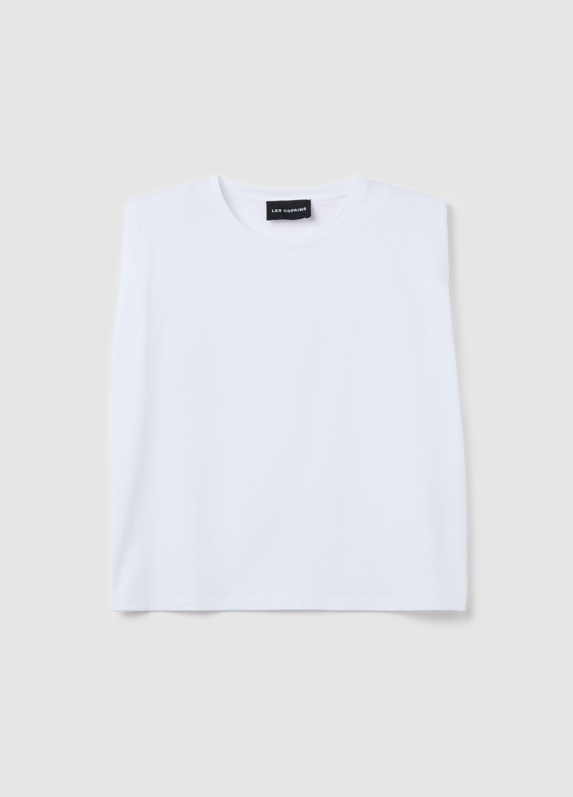 OVS, T-shirt Smanicata Boxy Fit Con Spalline Bianca, Donna, Bianco, Taglia: XS