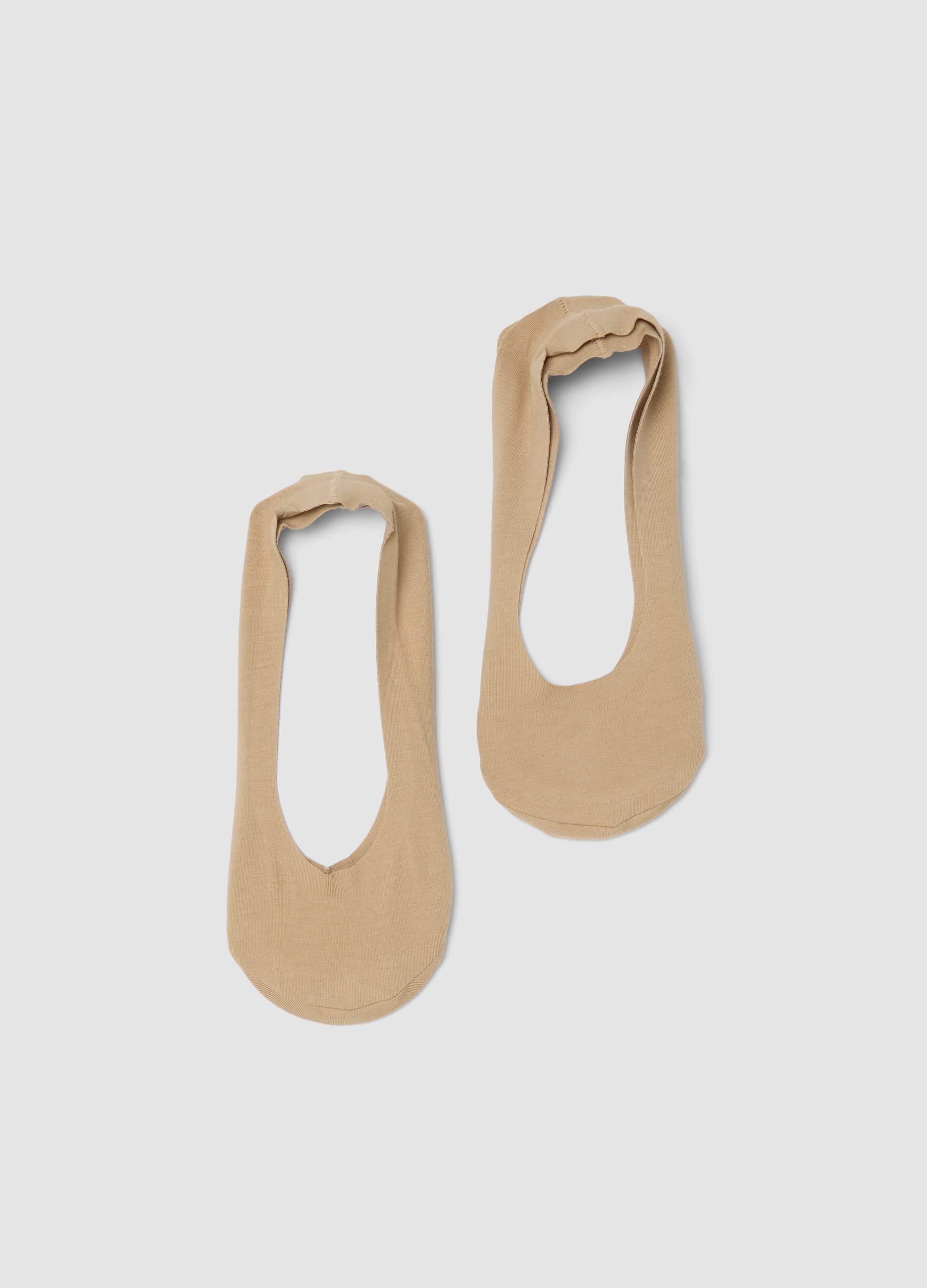 Bipack De Calcetines Invisibles En Mezcla De Algodón Beige, Mujer, Natural, Talla: 39-41