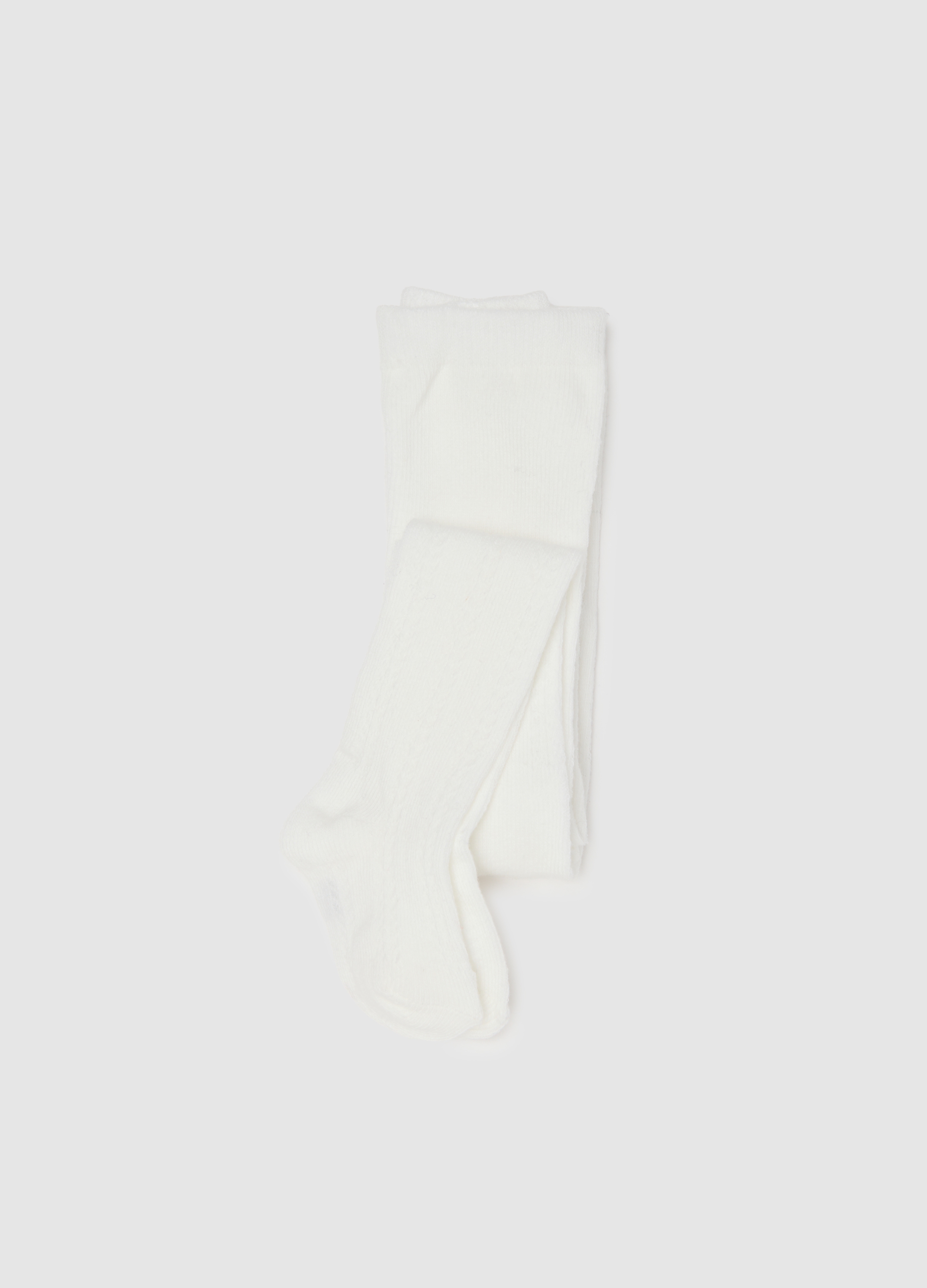 FAGOTTINO, Pantys Blancos De Algodón Elástico, Niña, Blanco, Talla: 12-18
