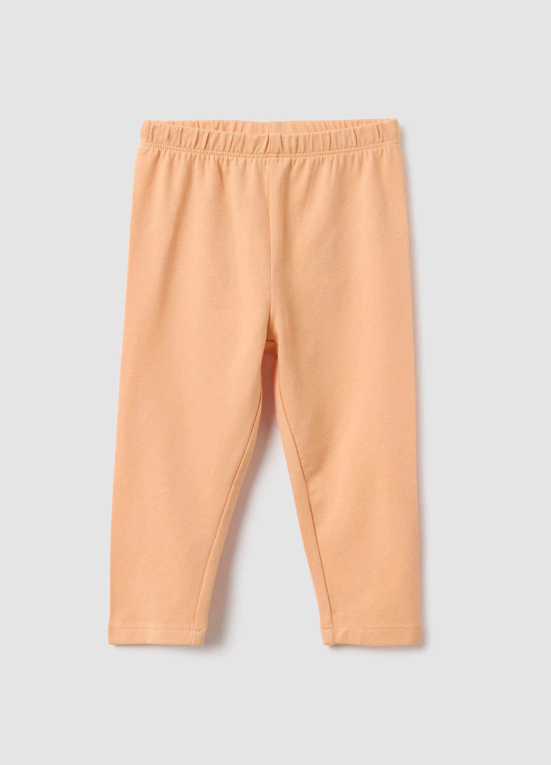 FAGOTTINO, Leggings In Cotone Elasticizzato Beige Da Bimba Slim Fit, Bambina, Beige, Taglia: 12-18