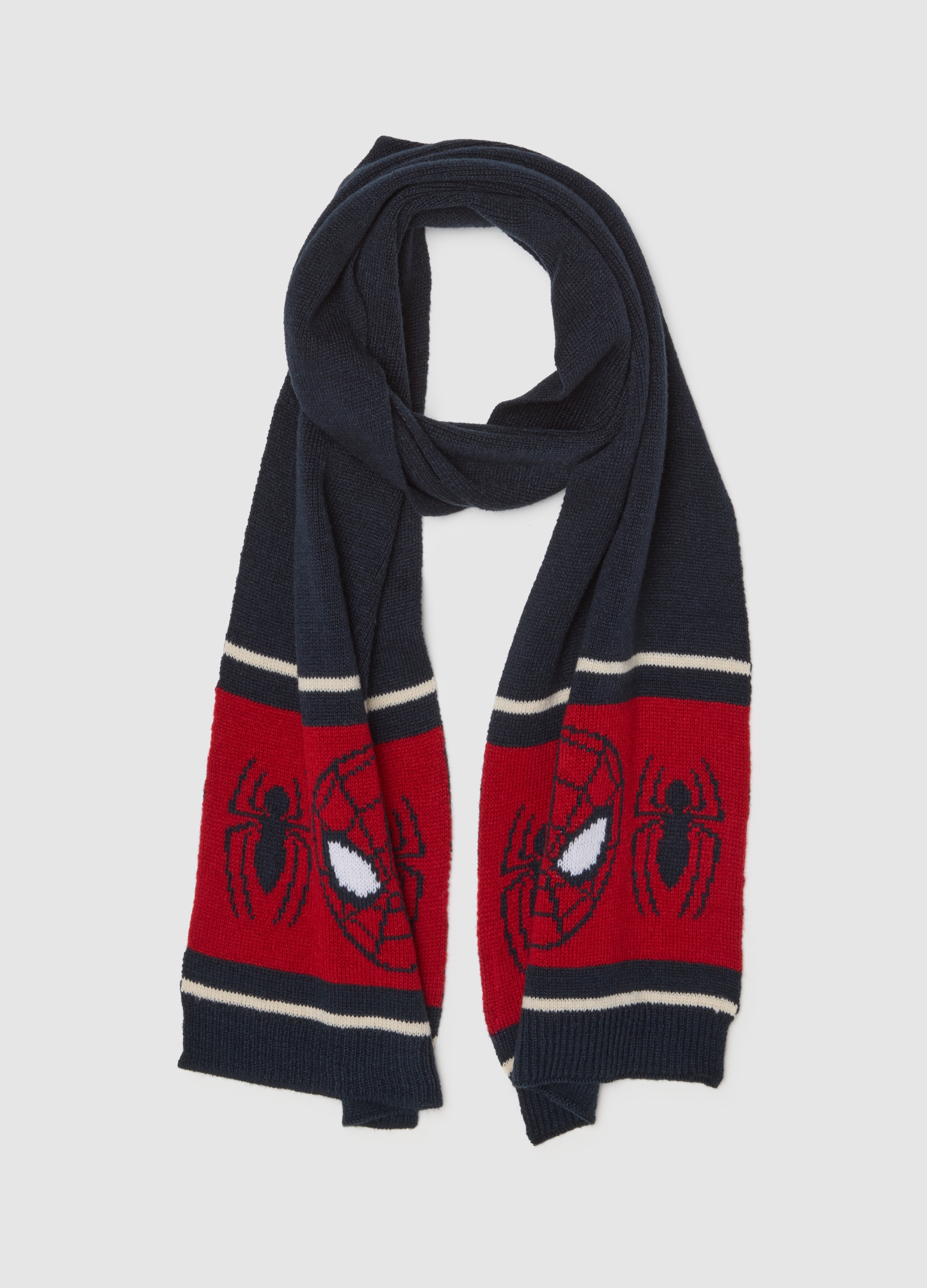 MARVEL, Sciarpa Da Bambino Multicolor Con Stampa Spiderman, Multicolor, Taglia: ONE SIZE