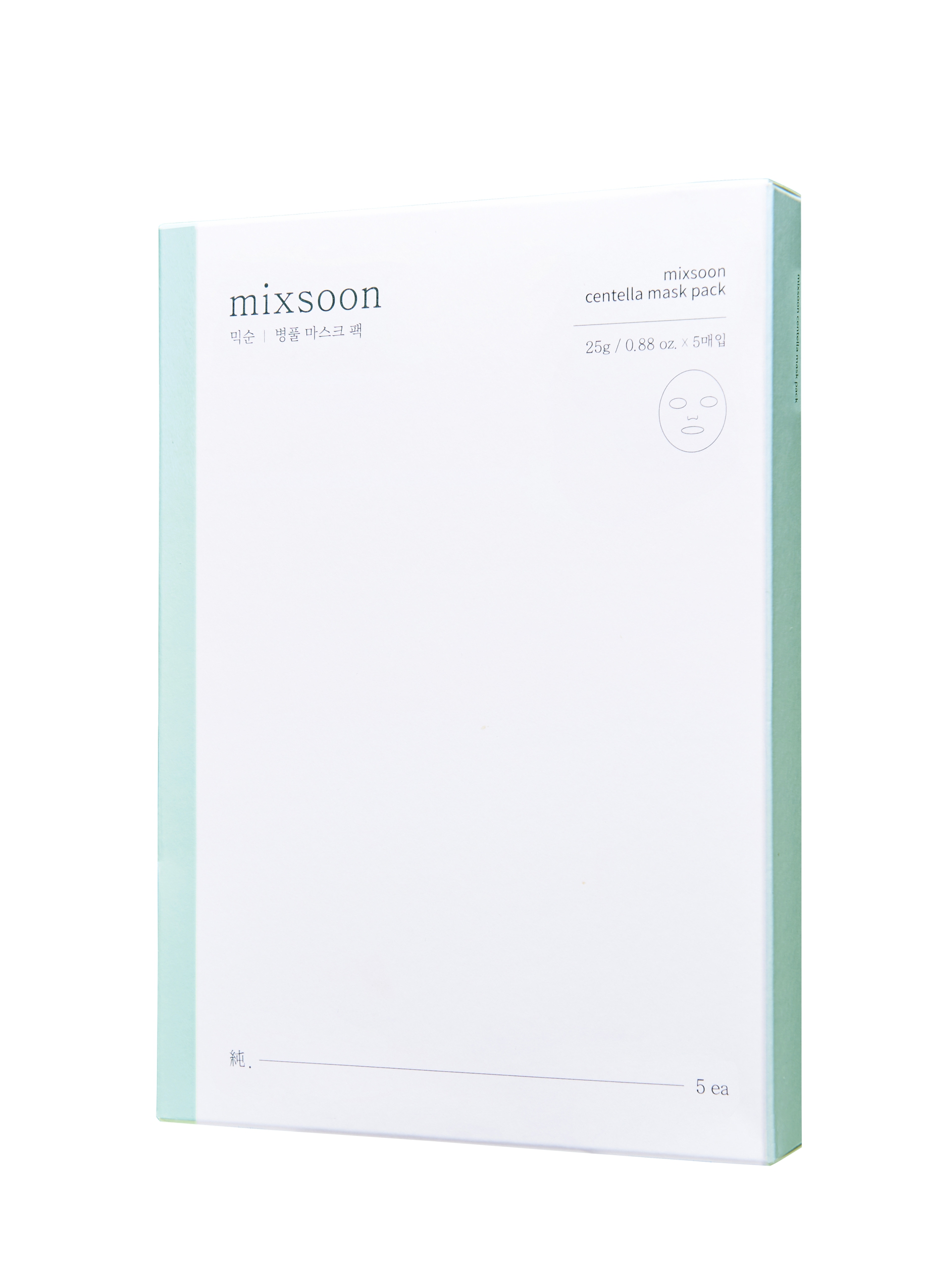 MIXSOON , Centella Mask Pack 25g*5ea - Skincare Coreana, Unisex, Bianco, Taglia: FASUL