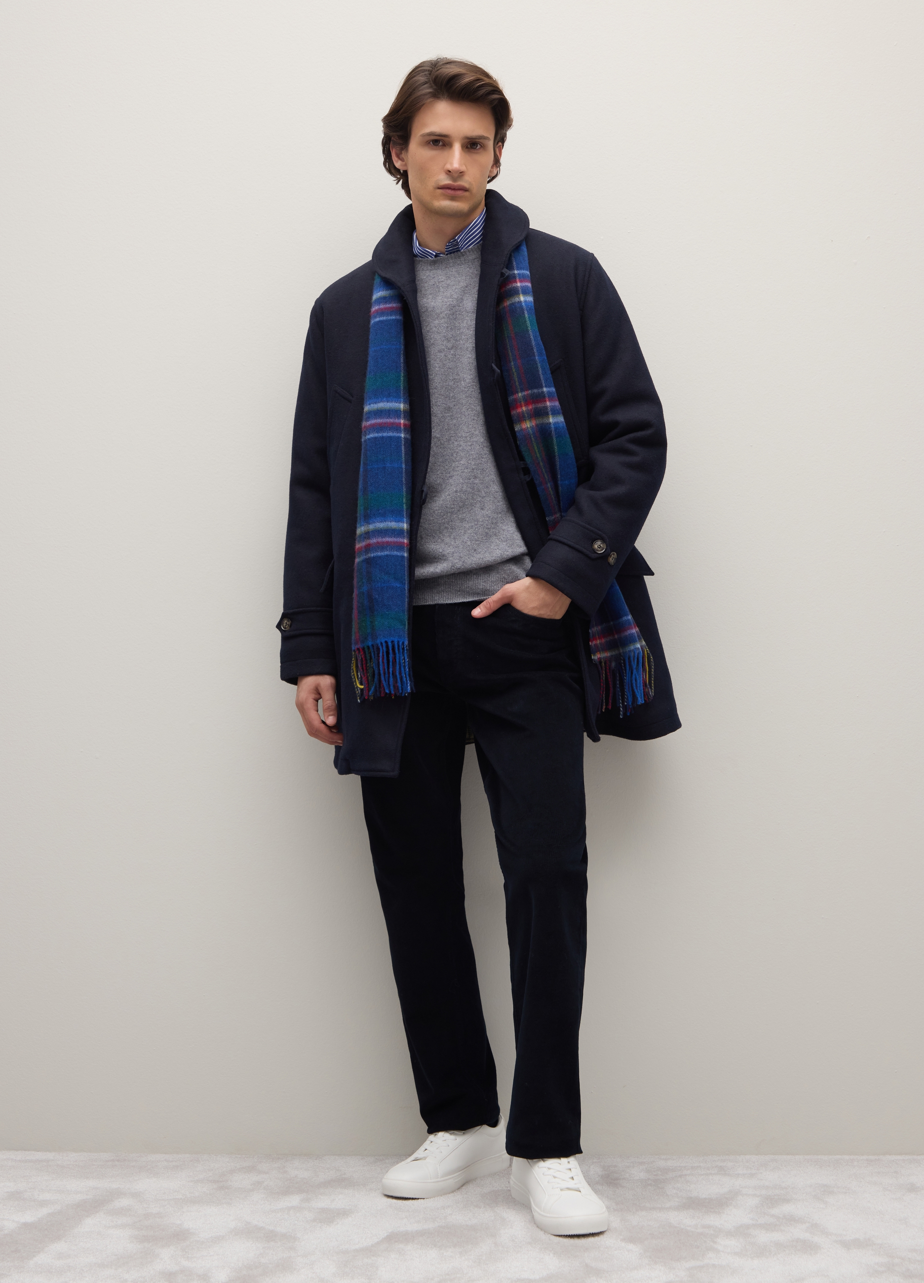 PIOMBO, Cappotto Blu In Tessuto Misto Lana Imbottita, Uomo, Blu, Taglia: S