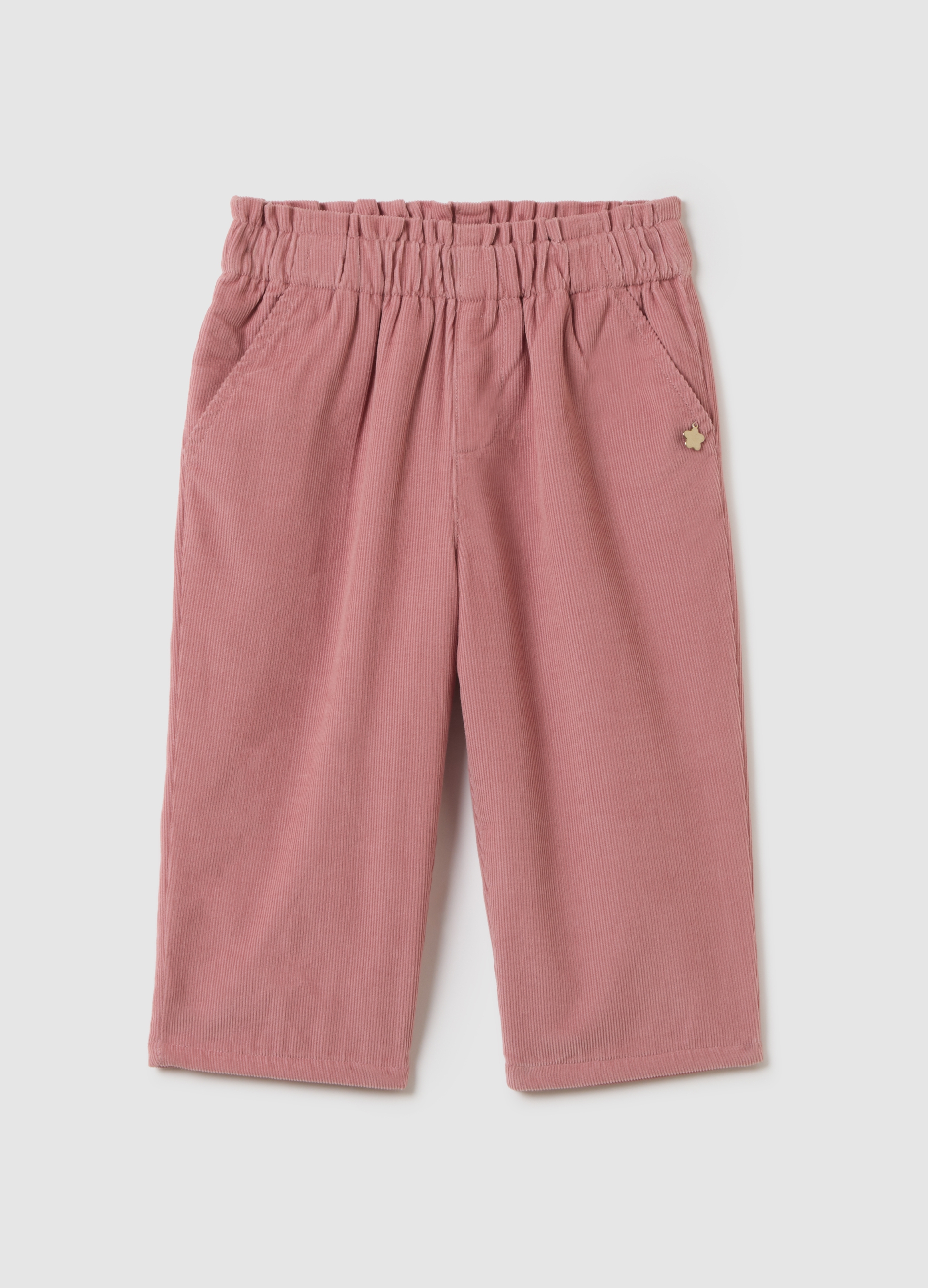 FAGOTTINO, Pantaloni Da Bambina In Puro Cotone Rosa Regular Fit, Rosa, Taglia: 24-30