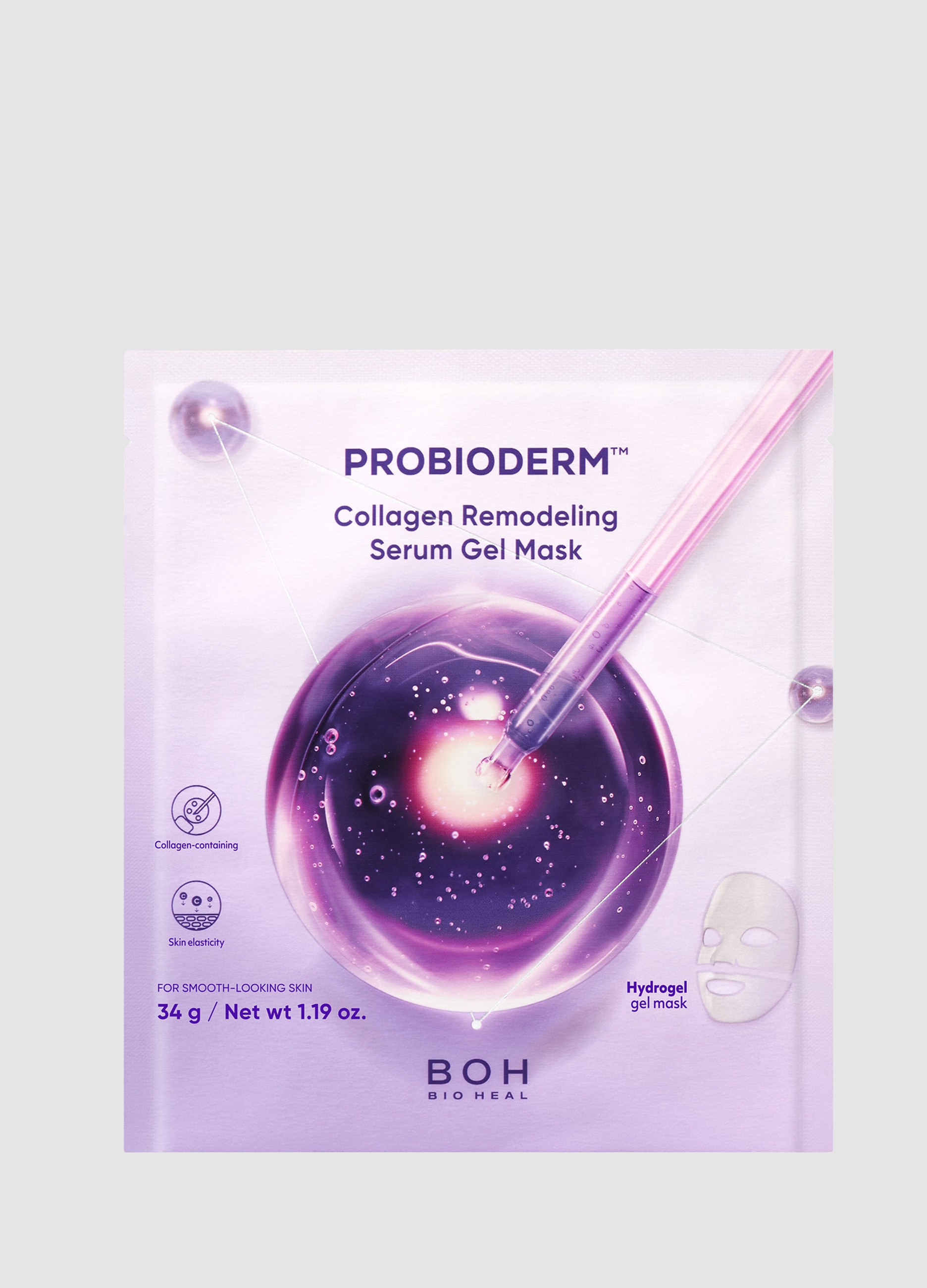 OVS, Probioderm™ Collagen Remodeling Serum Gel Mask 1p - Beauty Care Coreana, Donna, Viola, Taglia: FASUL