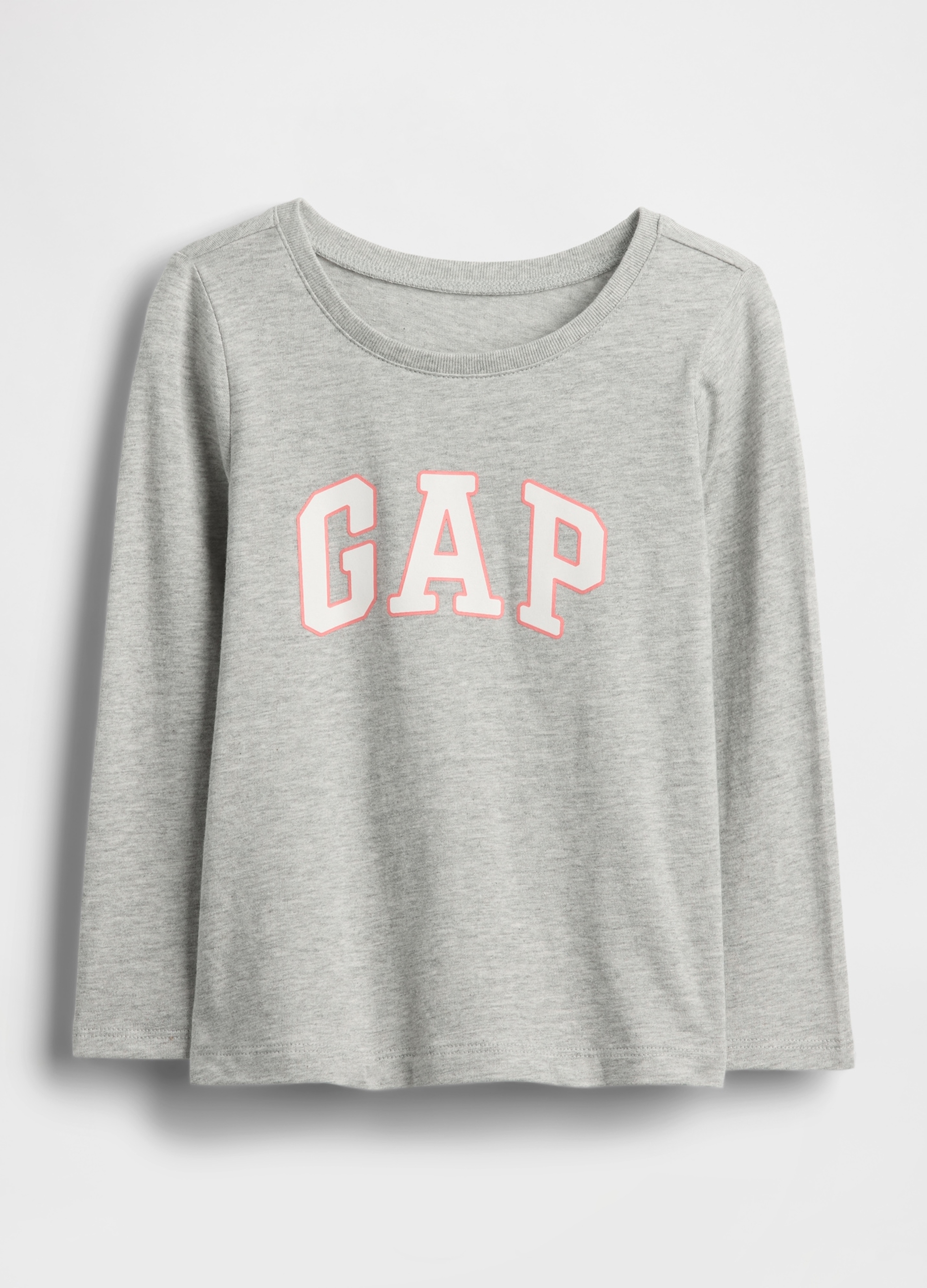 GAP KIDS, T-shirt A Maniche Lunghe, Bambina, Grigio, Taglia: 2Y/84-91