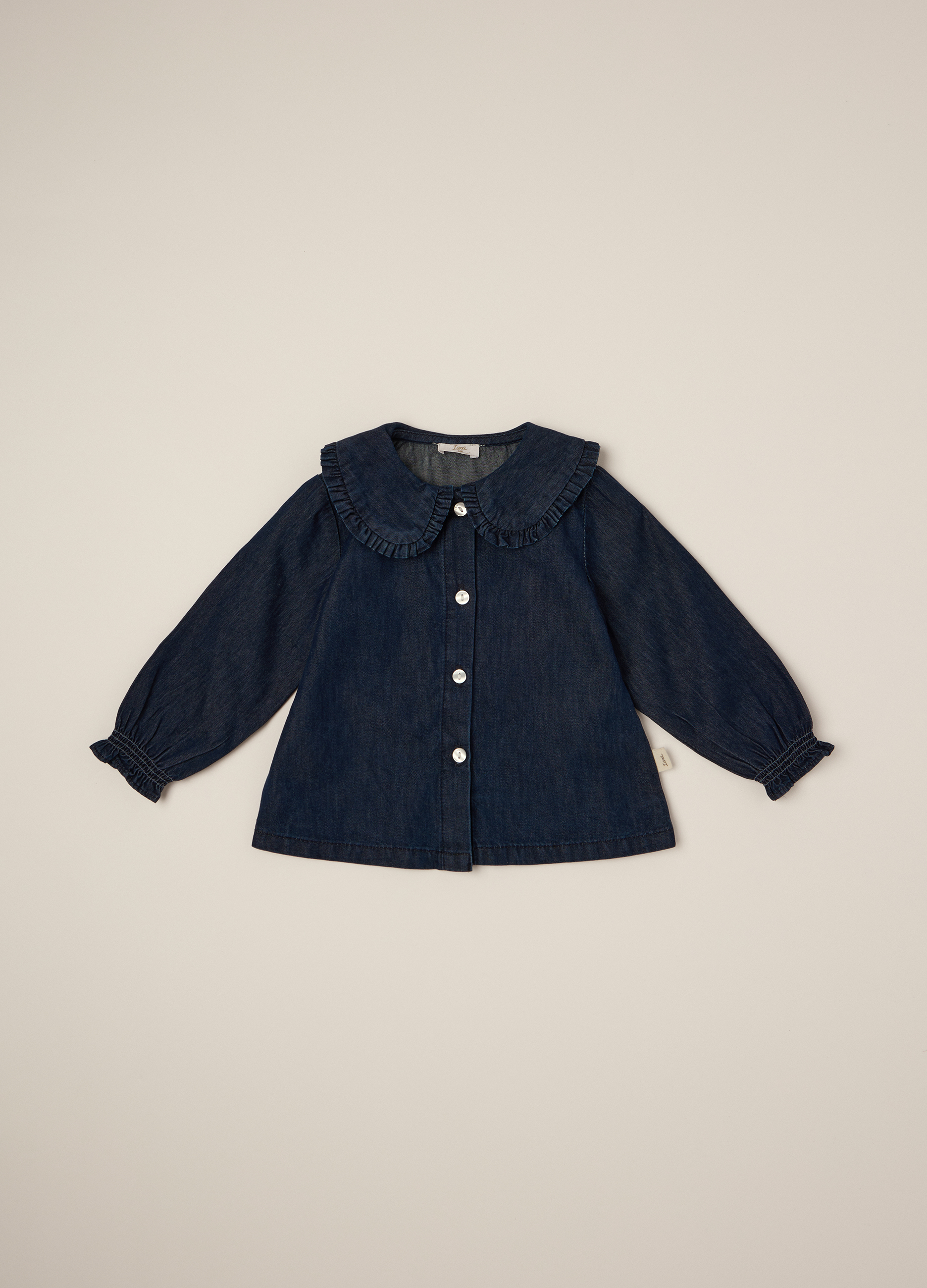 IANA, Camicia Blu A Maniche Lunghe In Cotone, Neonata, Blu, Taglia: 9