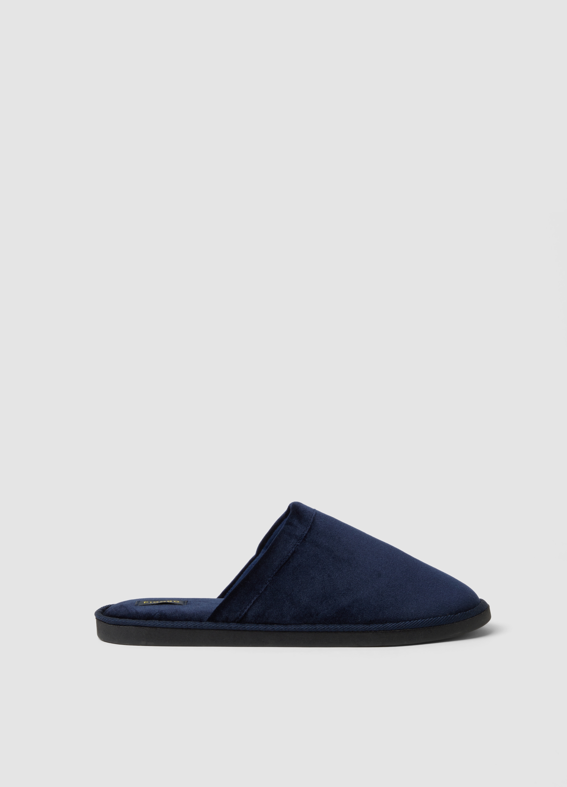 PIOMBO, Pantofole Blu Da Casa Imbottite, Uomo, Nero, Taglia: 41