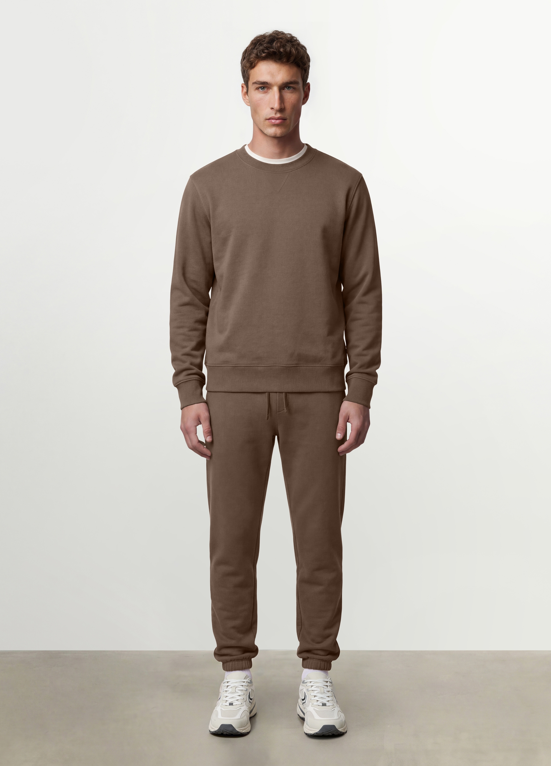 OVS, Pantaloni Jogger Marroni In Misto Cotone Regular Fit, Uomo, Marrone, Taglia: XXL