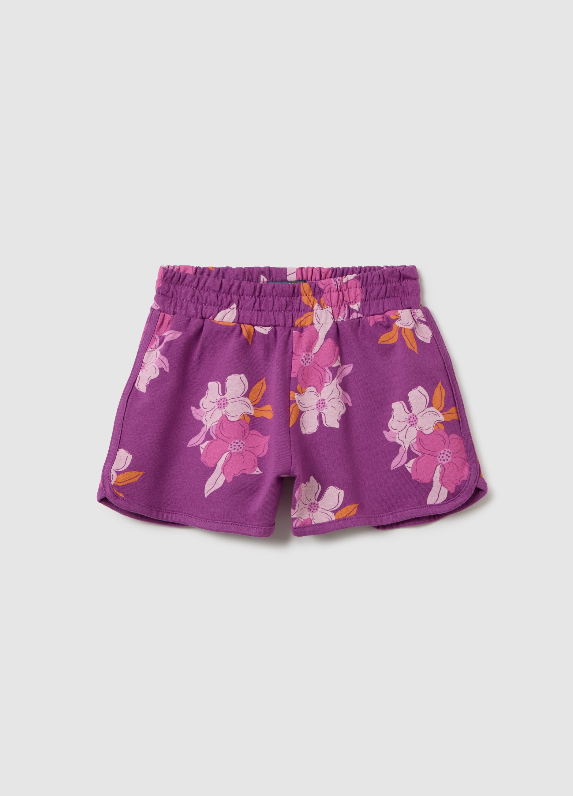 OVS, Shorts Da Bambina In Puro Cotone Multicolor Regular Fit, Multicolor, Taglia: 6-7