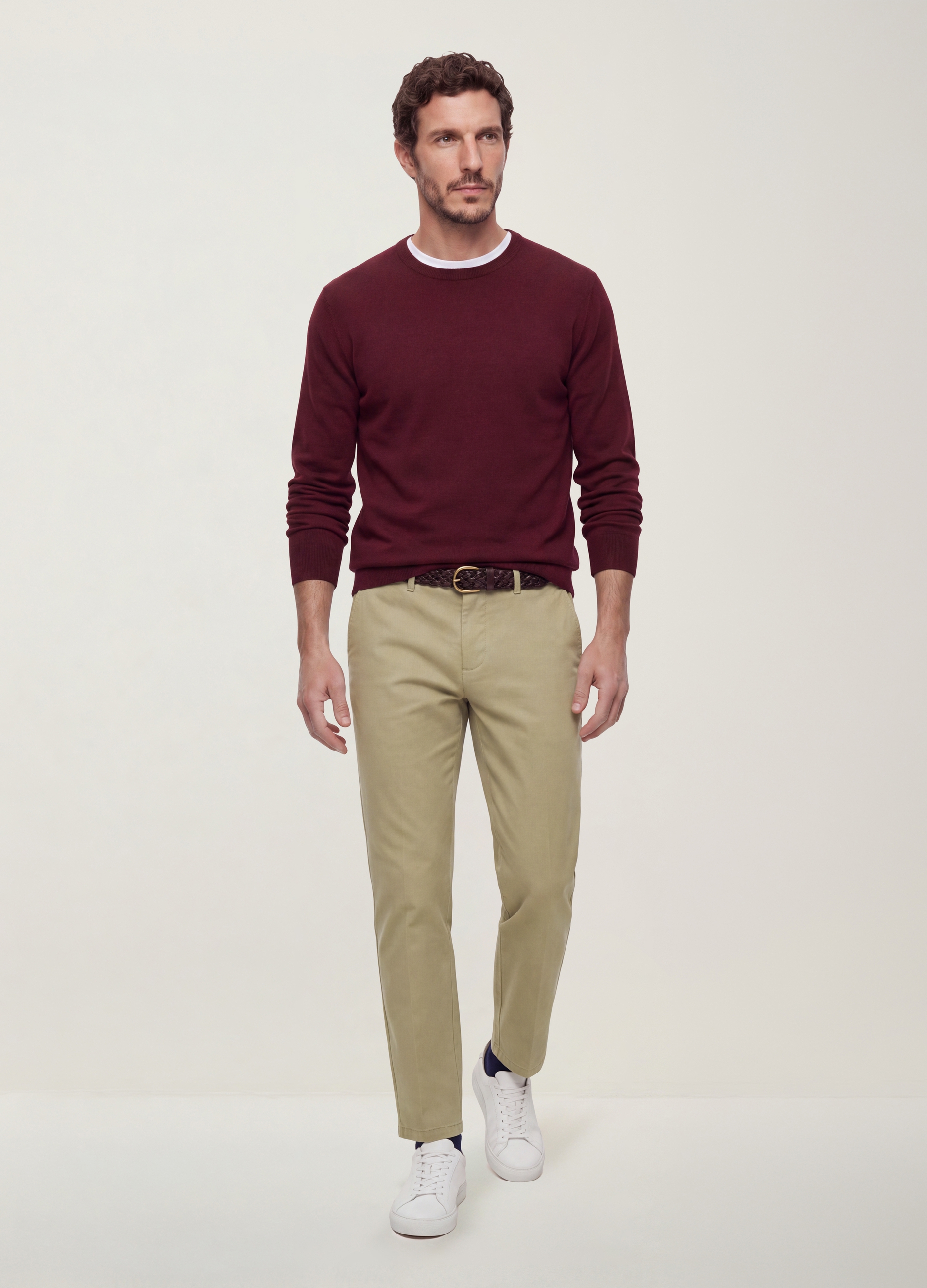 OVS, Maglia Girocollo Rossa In Misto Viscosa Regular Fit, Uomo, Rosso, Taglia: S