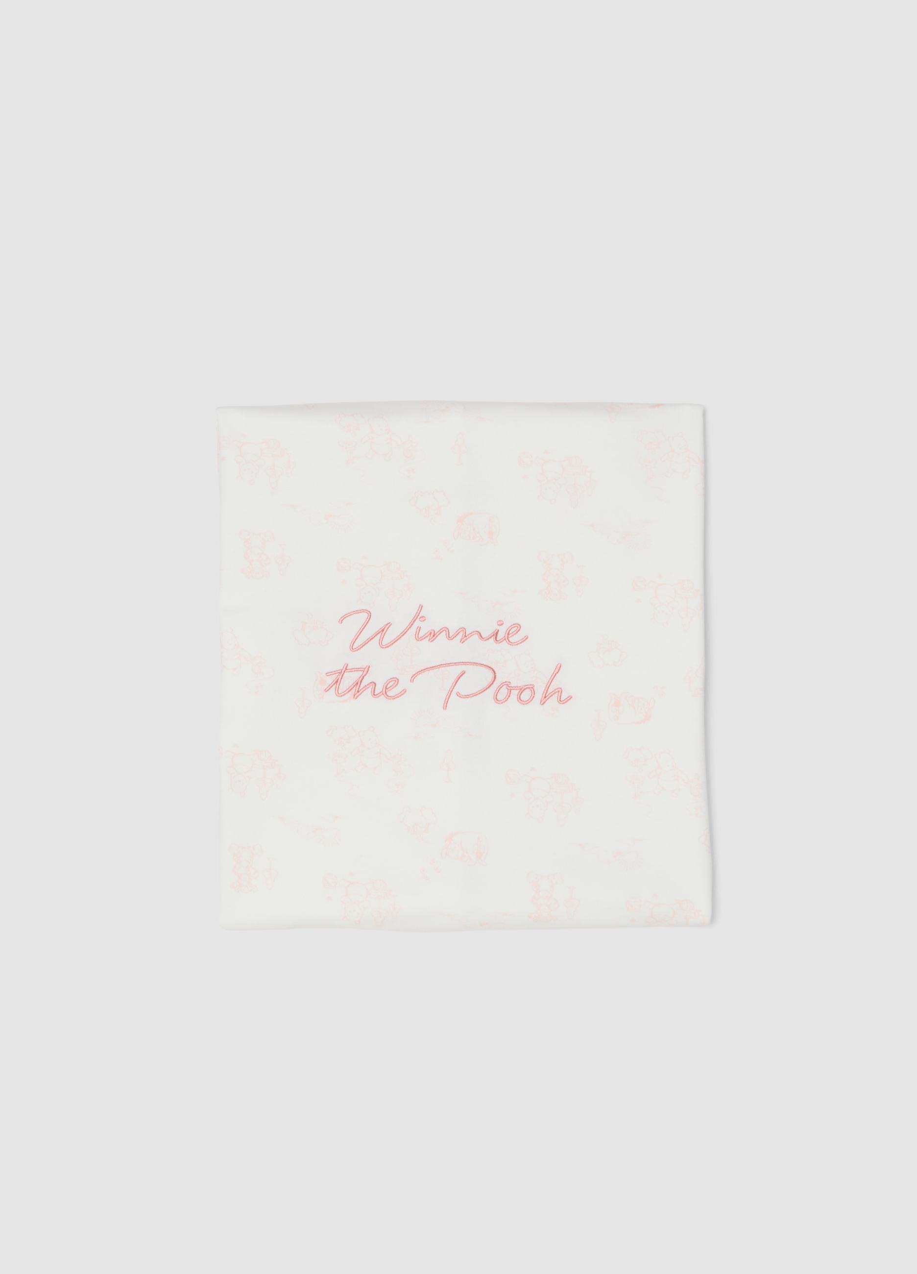 FAGOTTINO, Manta Blanca De Algodón Orgánico Para Bebé Niña Con Winnie The Pooh, Bebé Niña, Blanco roto, Talla: FASUL