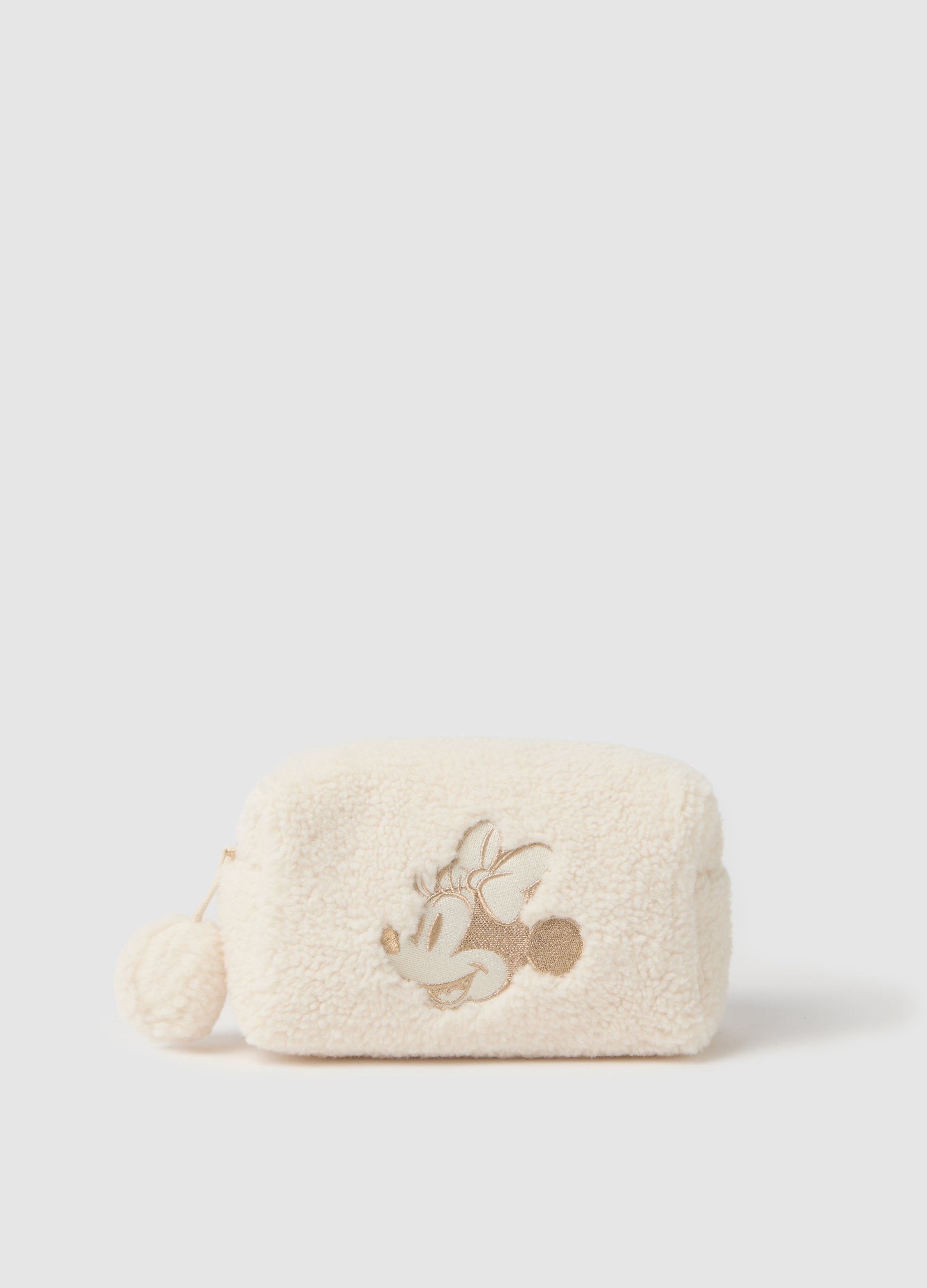 OVS, Beauty Case In Misto Beige Di Minnie, Donna, Beige, Taglia: ONE SIZE