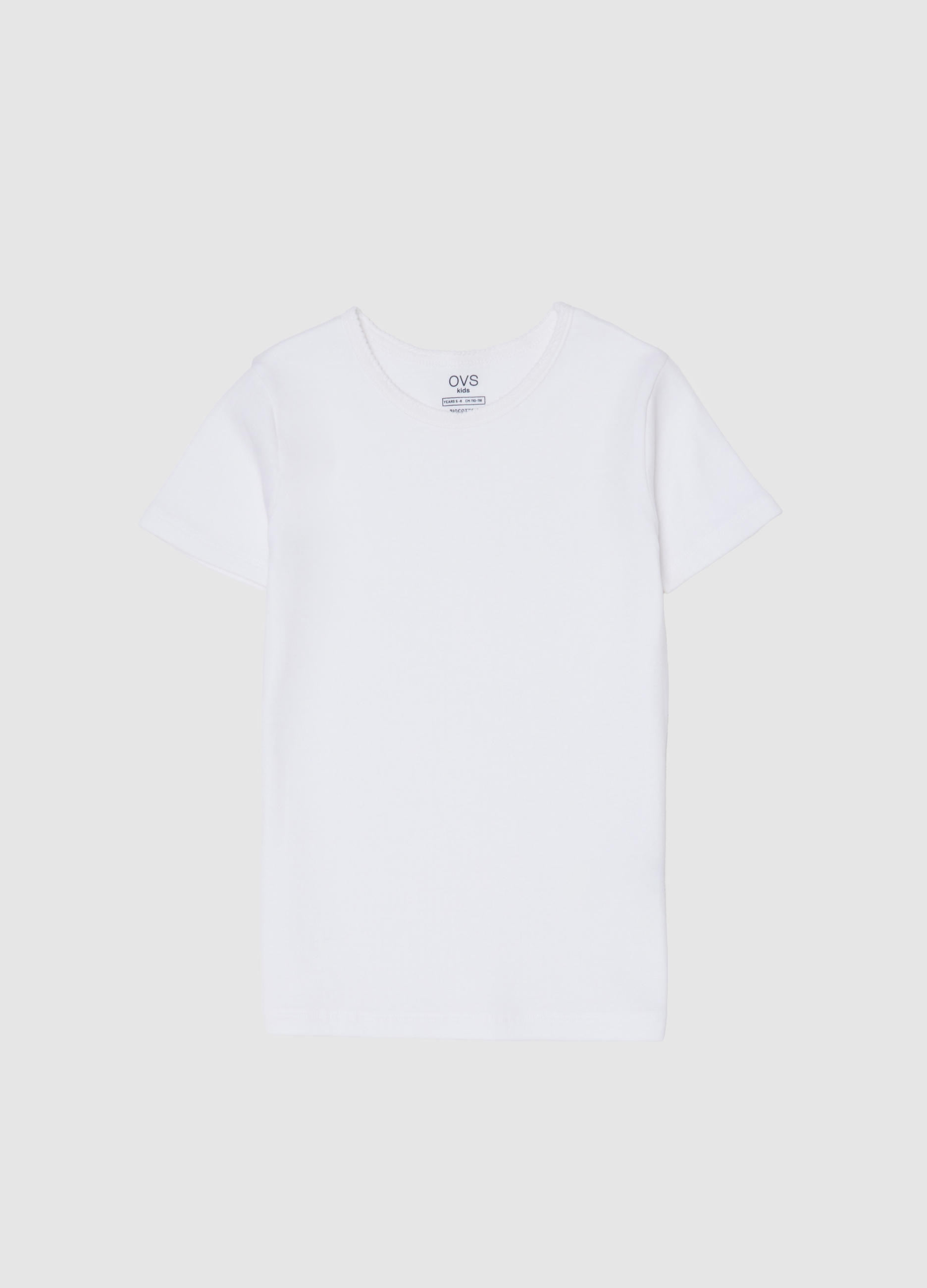 OVS KIDS, Camiseta Blanca De Algodón, Niña, Blanco, Talla: 7-8