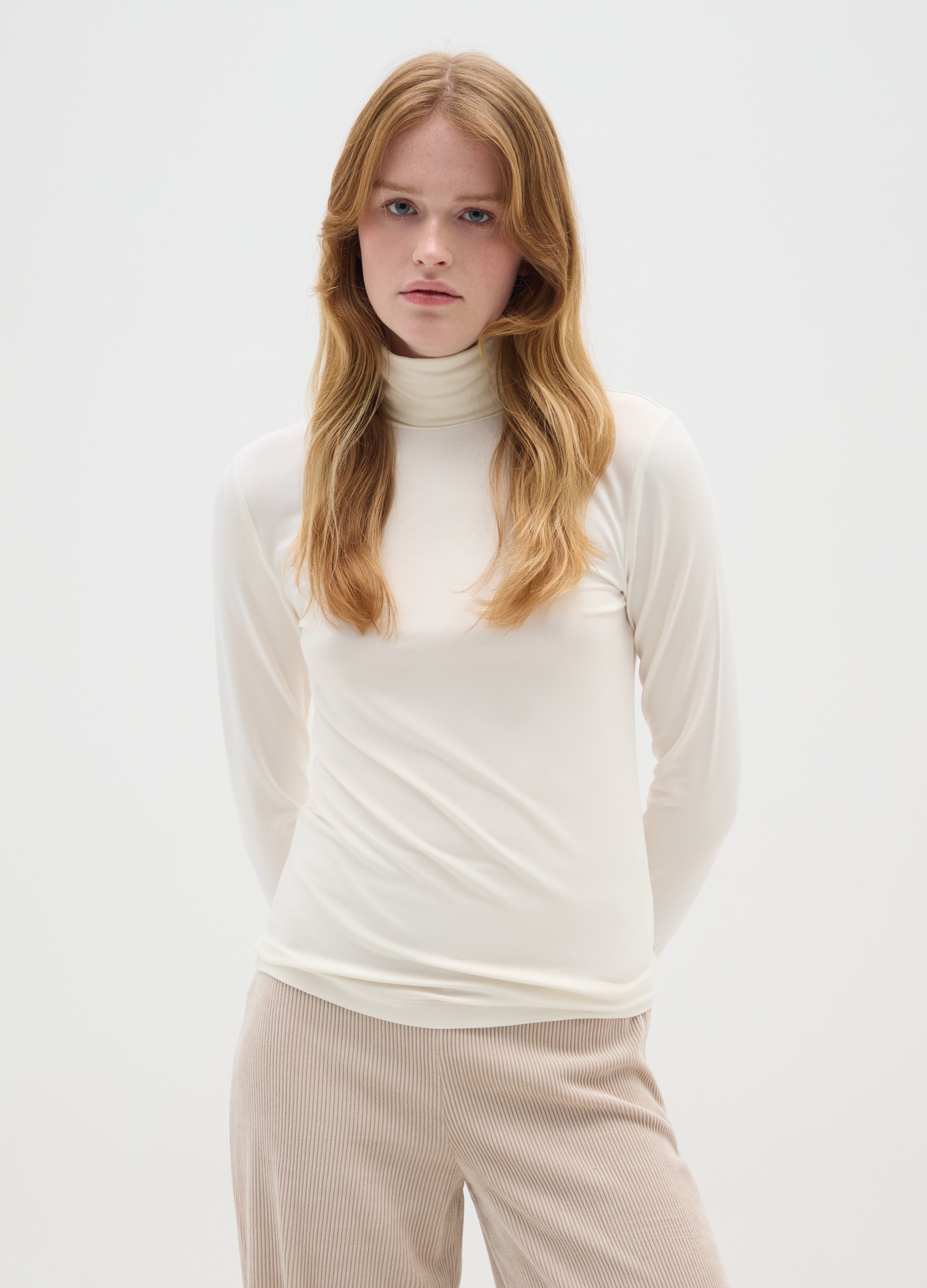 OVS, Maglia A Collo Alto Viola Vinaccia Regular Fit, Donna, Viola, Taglia: S