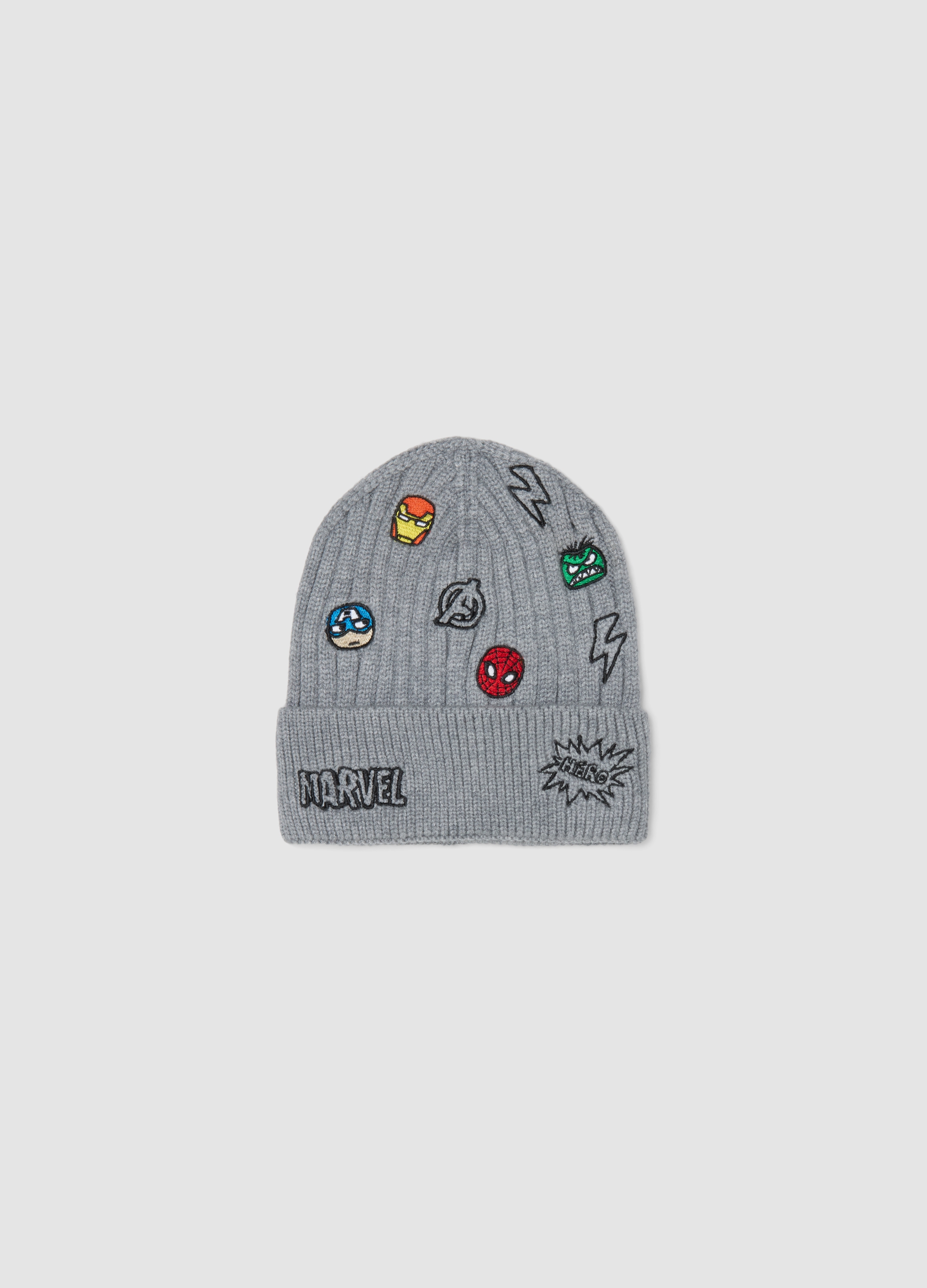 MARVEL, Cappello Grigio Con Stampa Avengers Per Bambino E Ragazzo, Grigio, Taglia: 54