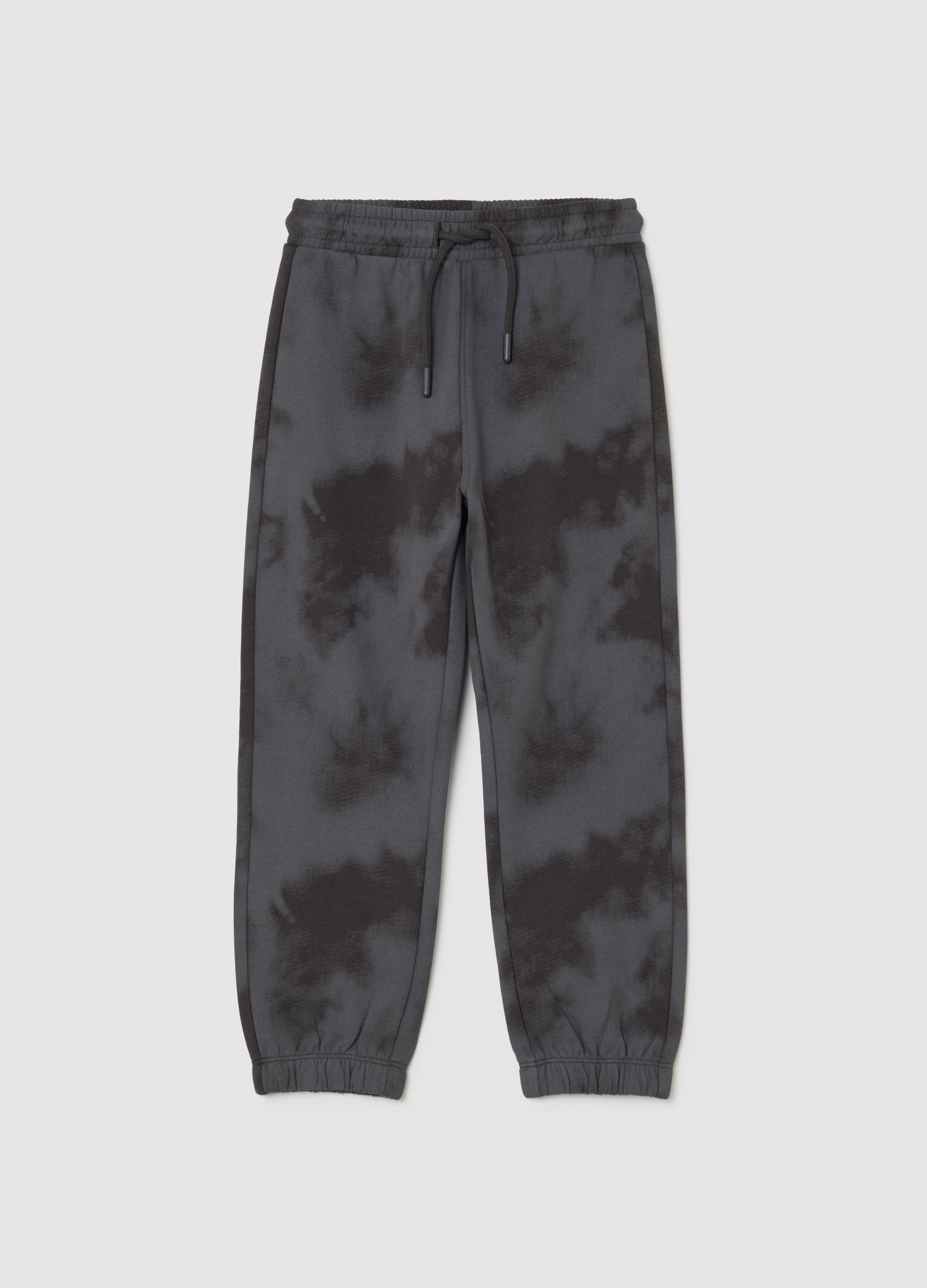 OVS KIDS, Jogger Multicolor Para Niños En Puro Algodón Con Diseño Tiedye, Niño, Grey/Black, Talla: 5-6