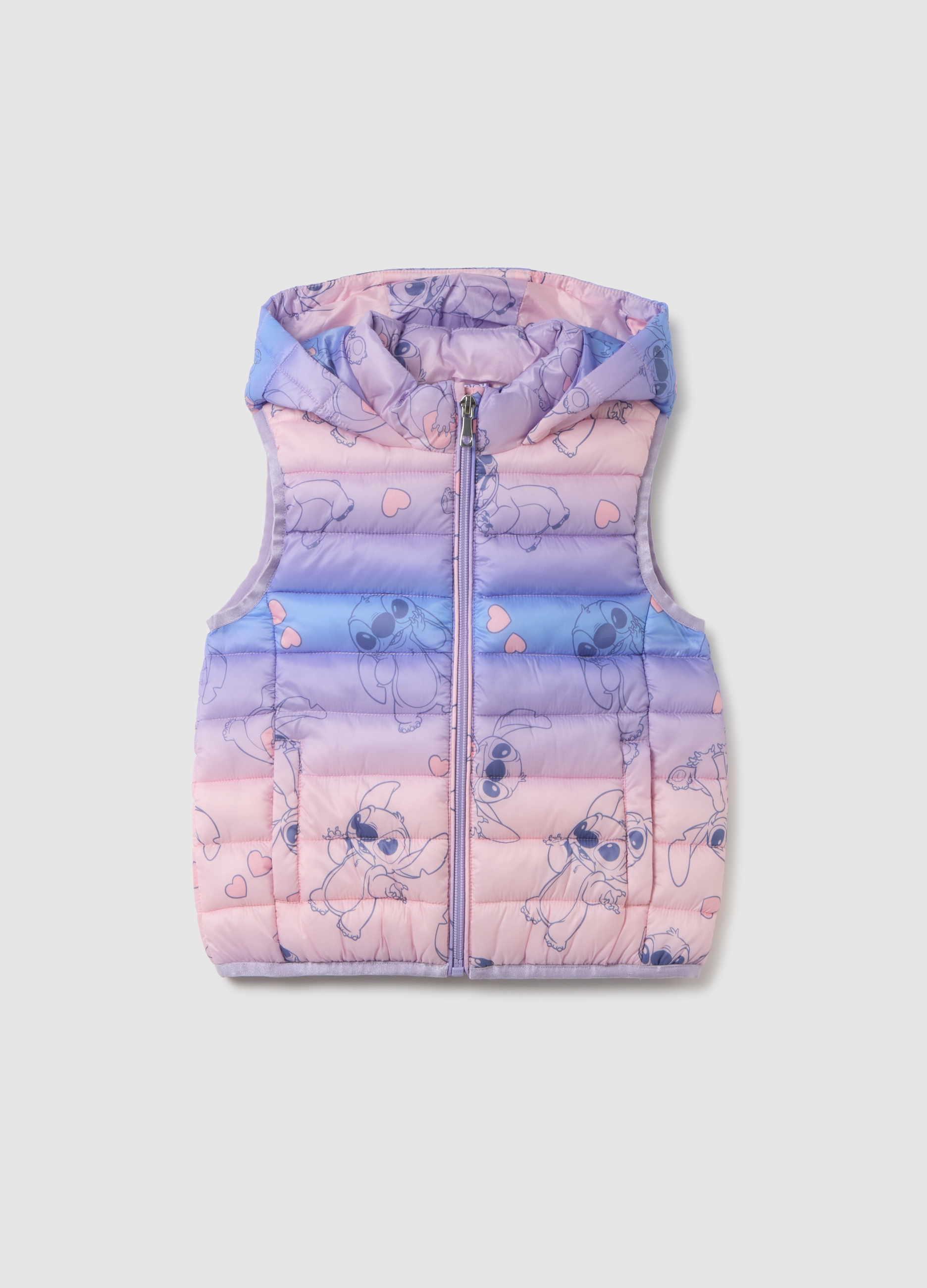 OVS, Chaleco Multicolor De Ajuste Regular Para Niñas, Niña, Rosa/Azul Claro, Talla: 4-5