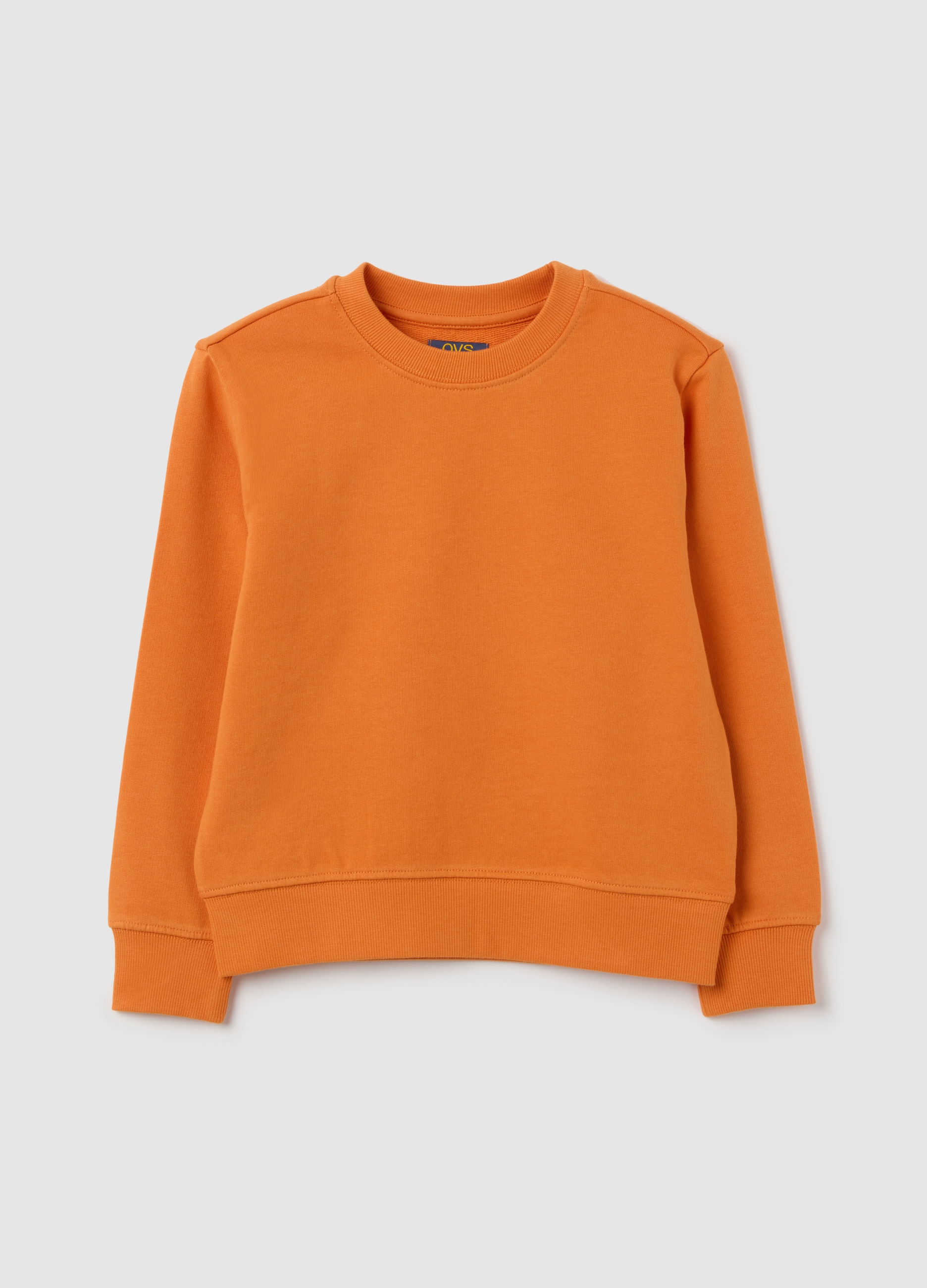OVS, Kinder-sweatshirt Aus Reinem Baumwolle In Orange, Junge, Tangerinenorange, Größe: 3-4