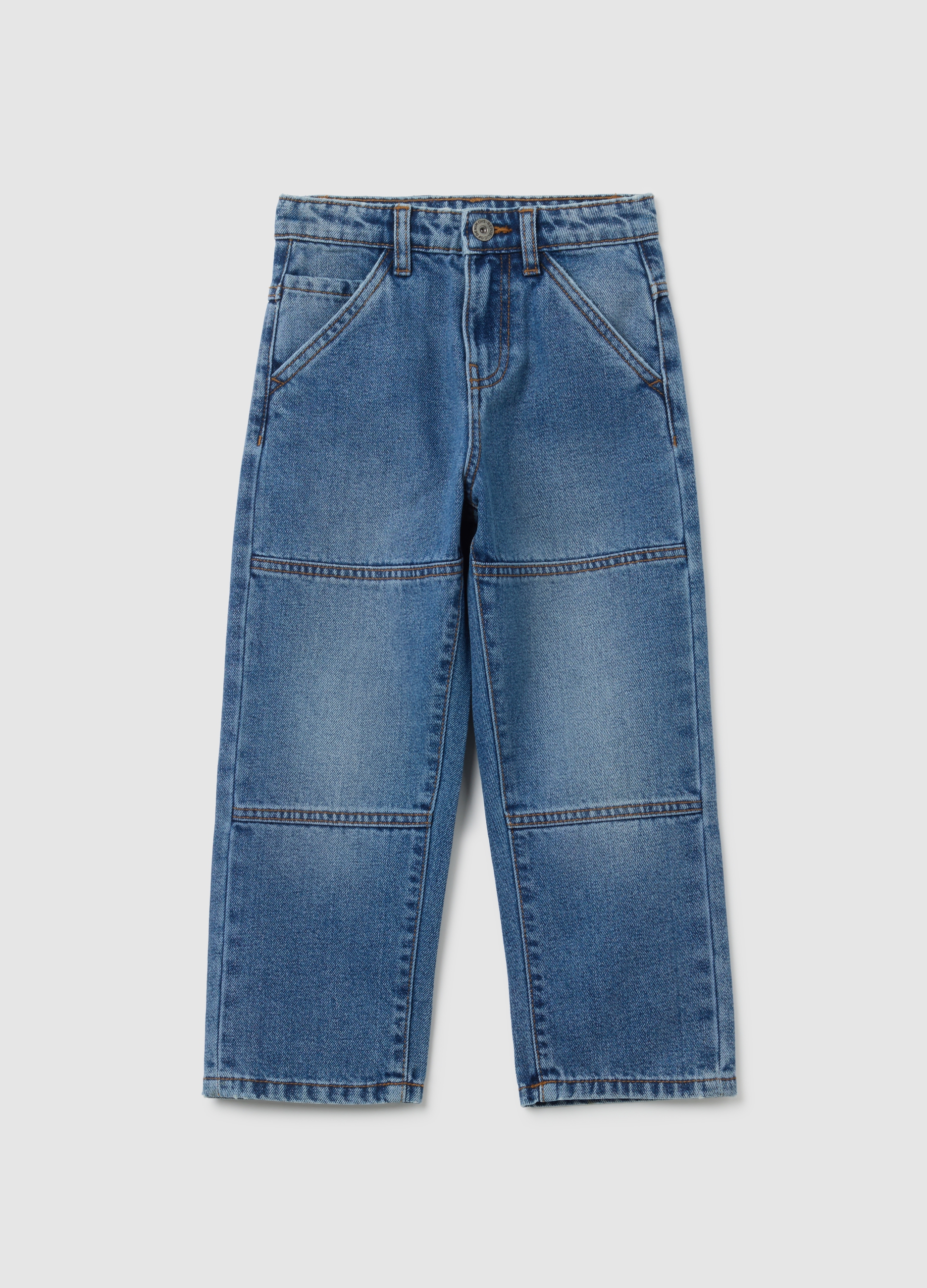 OVS KIDS, Jeans Da Bambino In Denim Blu Balloon Fit, Denim, Taglia: 4-5