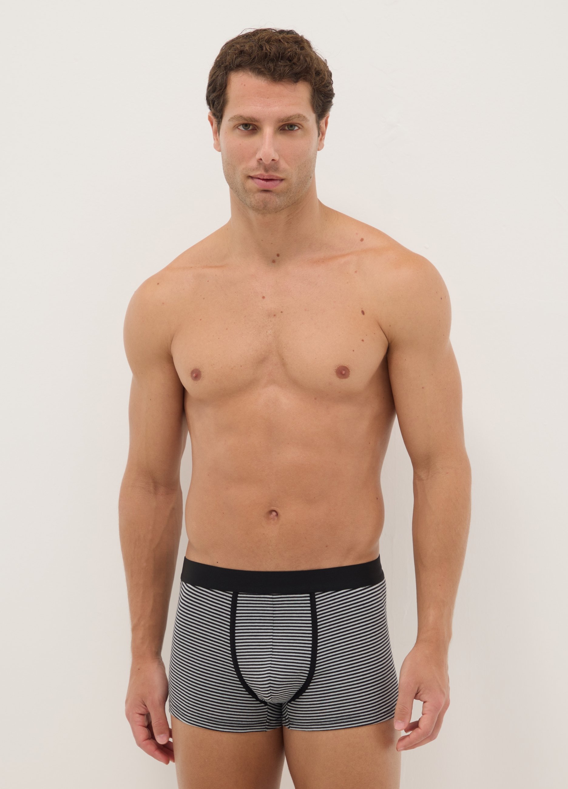 Pack De Boxers Multicolor En Algodón Elástico Ajuste Regular, Hombre, Negro/Blanco, Talla: XXL