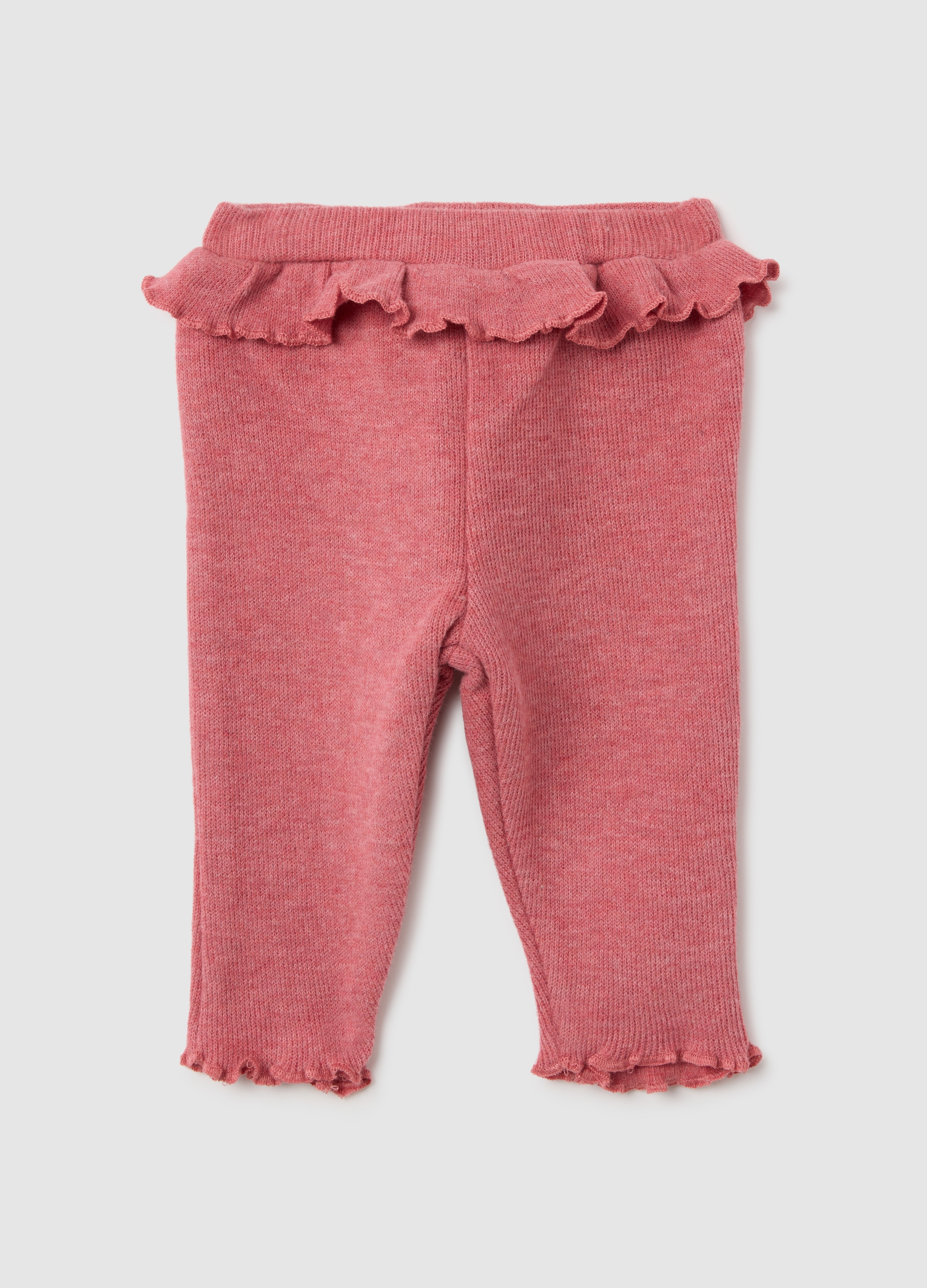 FAGOTTINO, Leggings Ajustados De Algodón Rosa Para Bebé, Bebé Niña, Rosa en polvo, Talla: 3-6