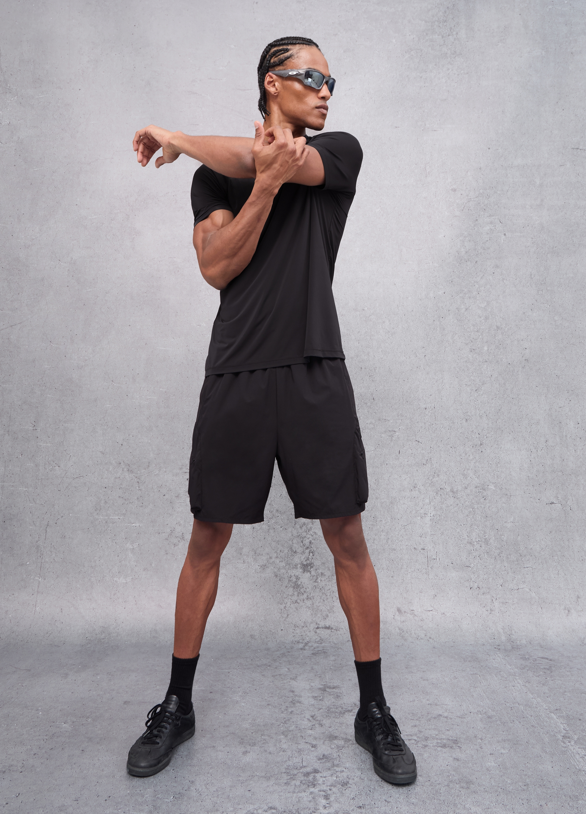 OVS, Pantalones Cortos Cargo Técnicos Negros, Hombre, Negro, Talla: S