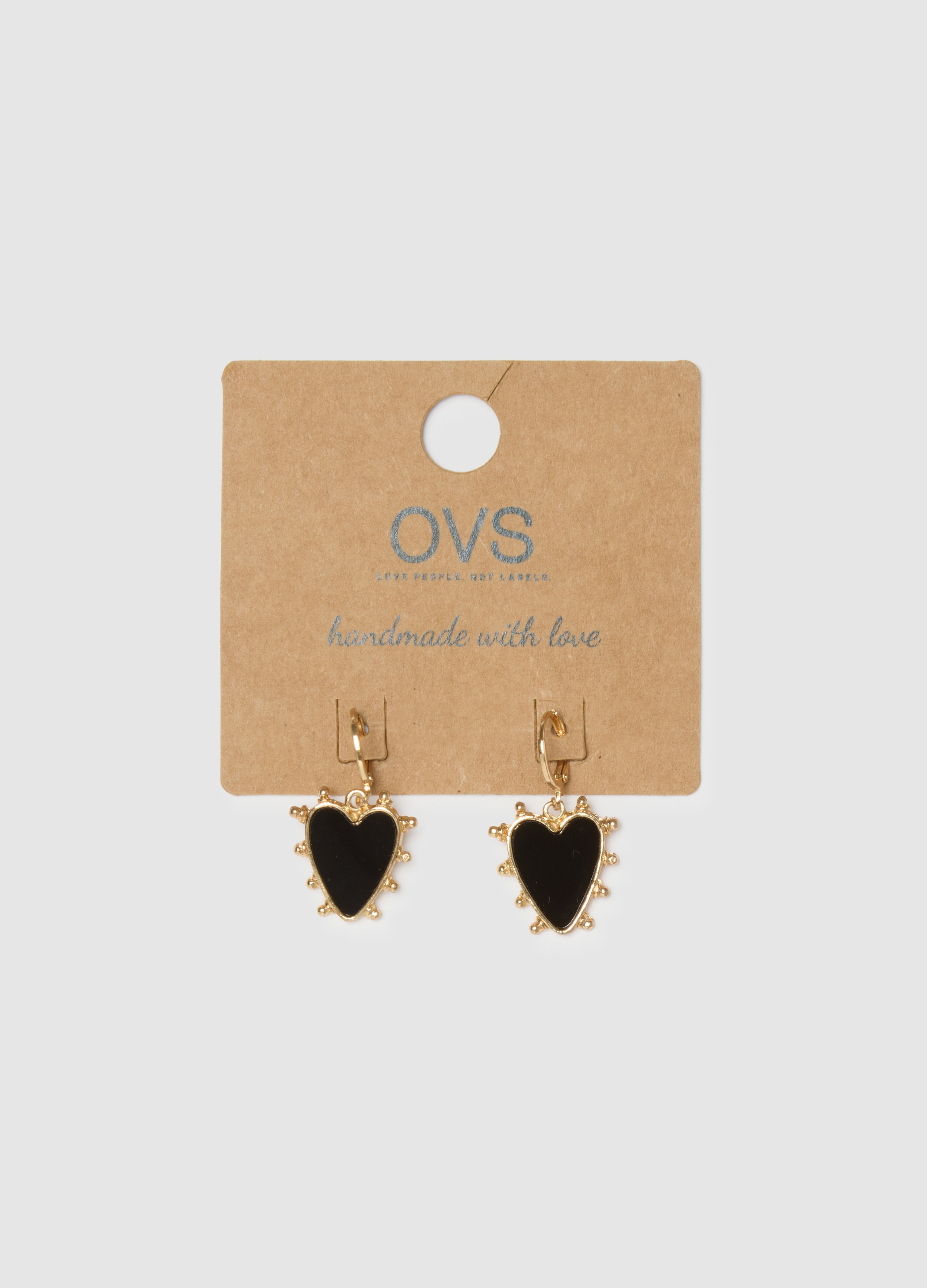 OVS, Orecchini In Acciaio Multicolor A Forma Di Cuore, Donna, Multicolor, Taglia: ONE SIZE