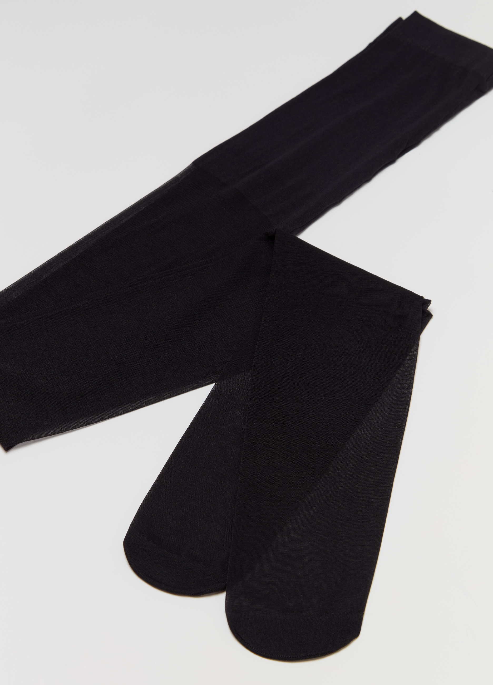 OVS , Bipack Collant Tinta Unita, Donna, Nero, Taglia: S