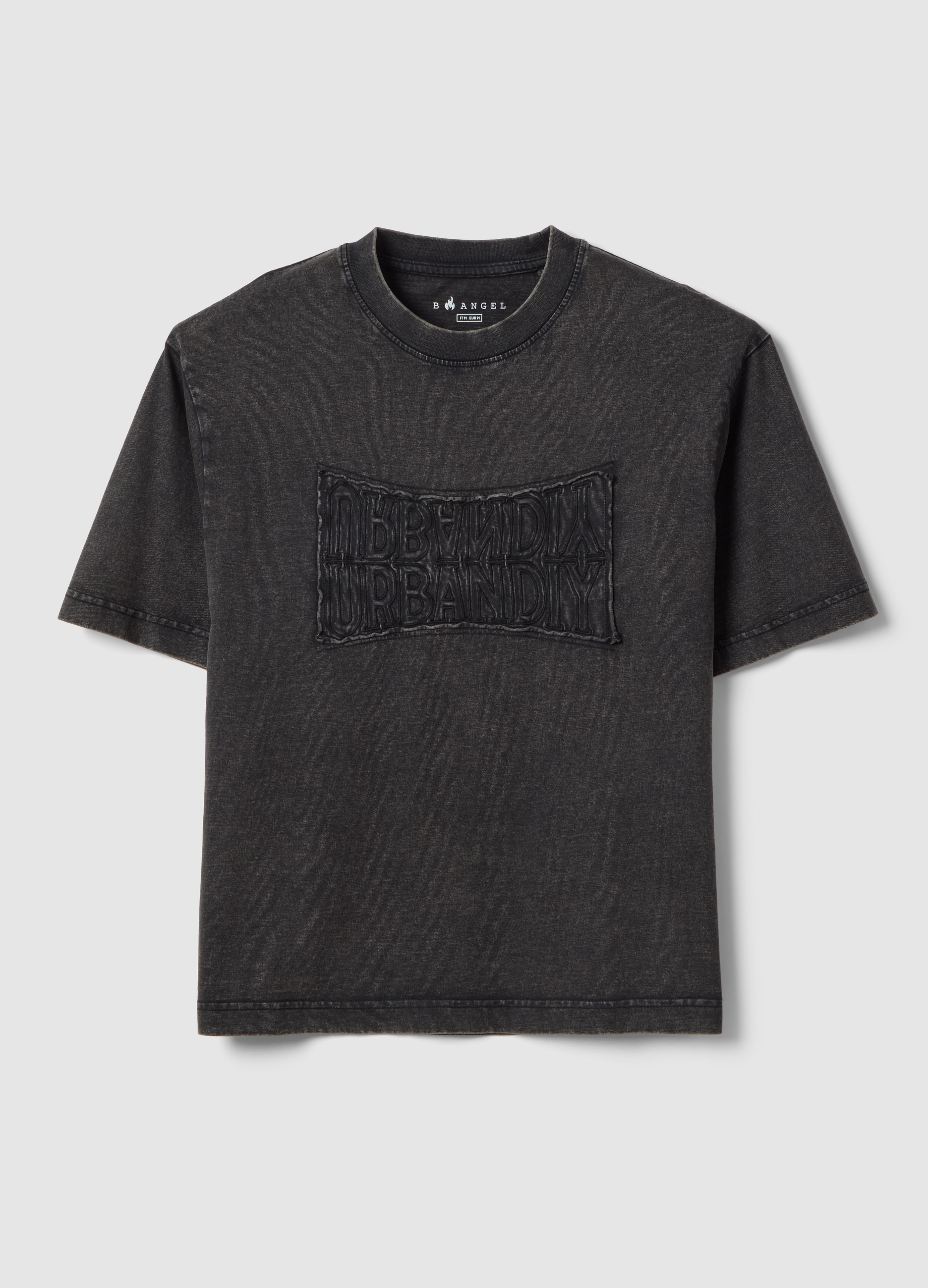 B.ANGEL, Camiseta Negra De Algodón Puro Ajuste Regular Con Botones, Hombre, Estampado Negro 1, Talla: XL