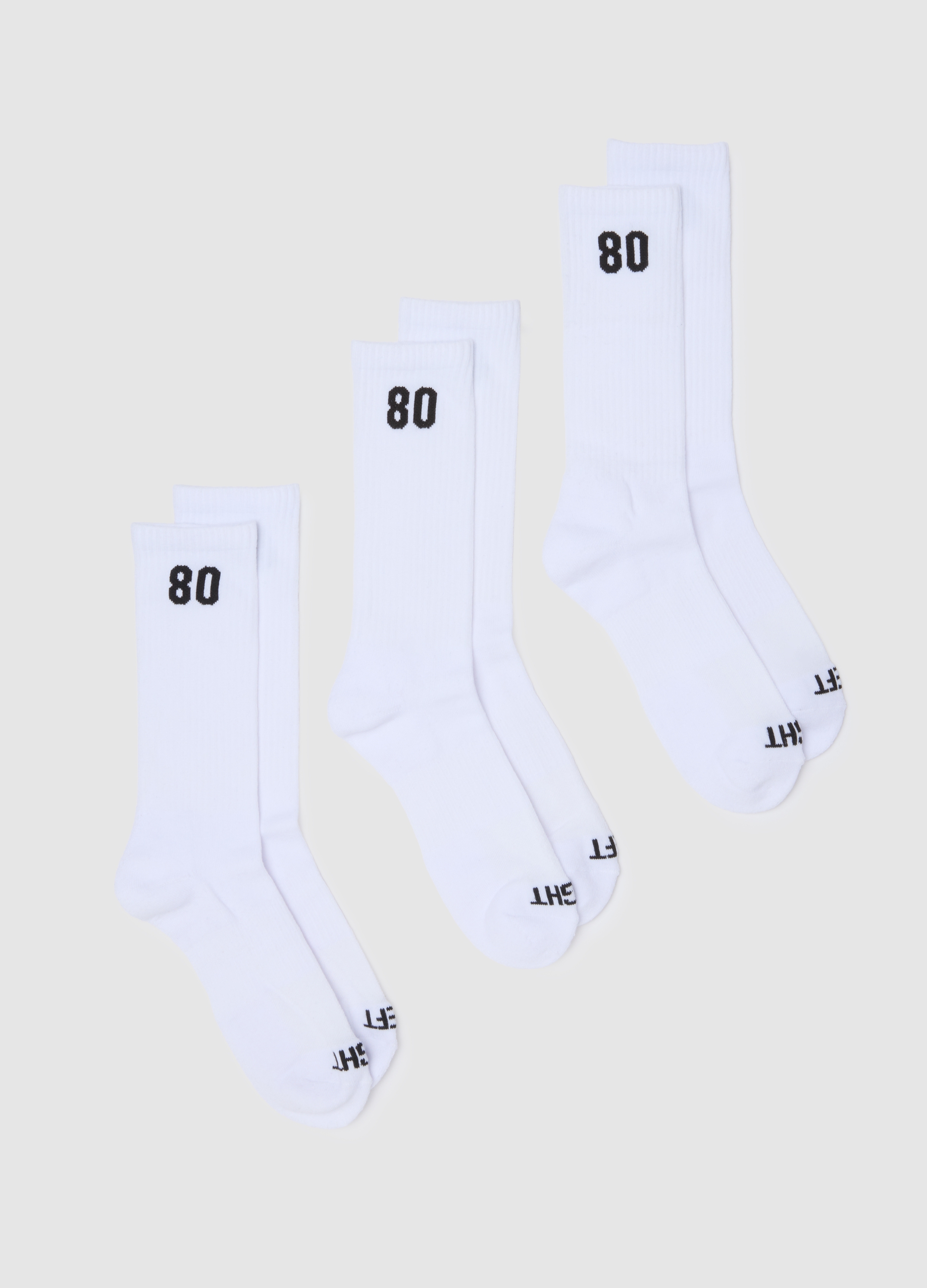 Tripack De Calcetines Deportivos De Mezcla De Algodón Blanco Elástico, Hombre, Blanco óptico, Talla: 38/42