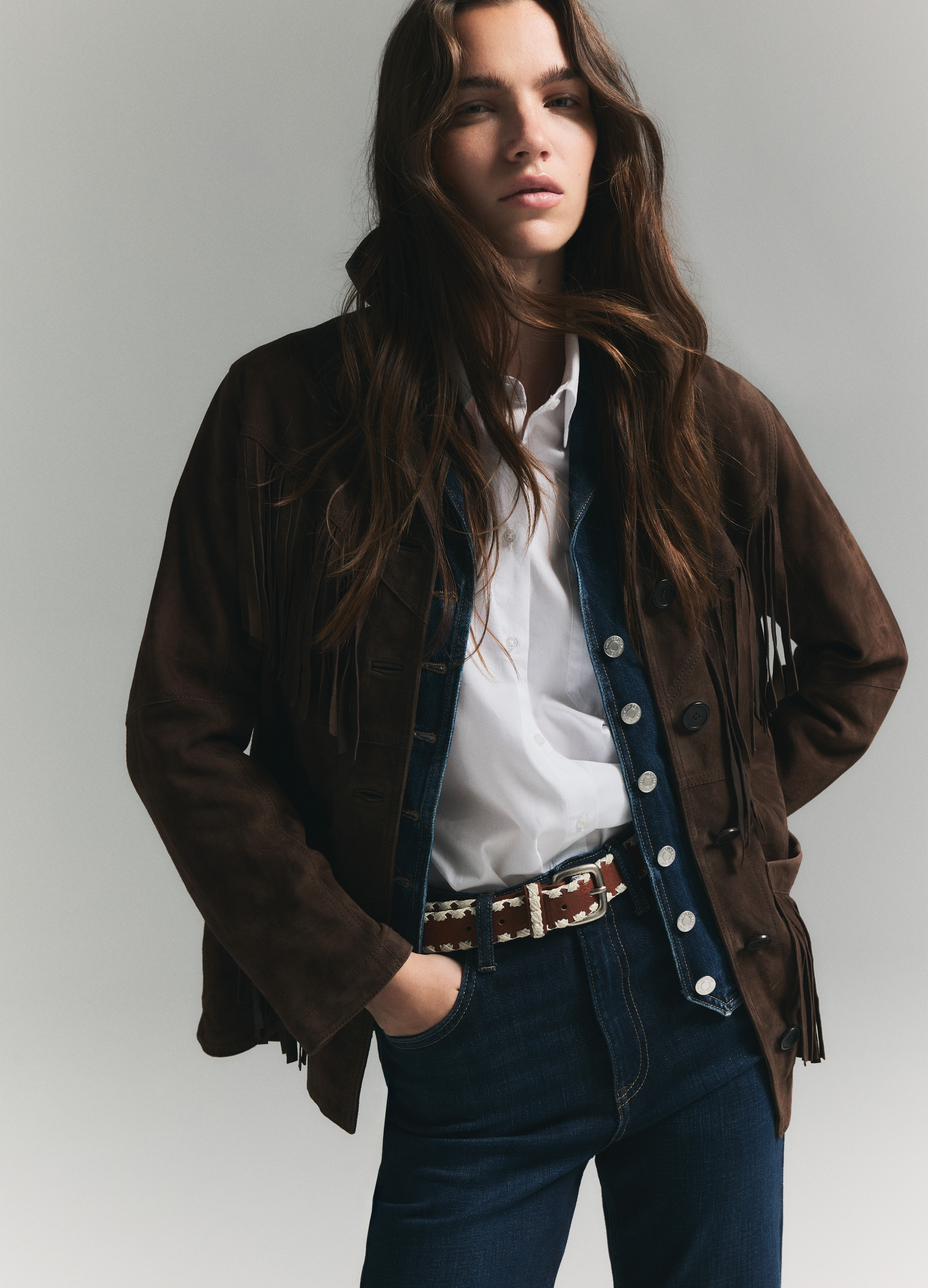 PIOMBO, Gilet In Puro Cotone Denim Slim Fit, Donna, Denim, Taglia: S