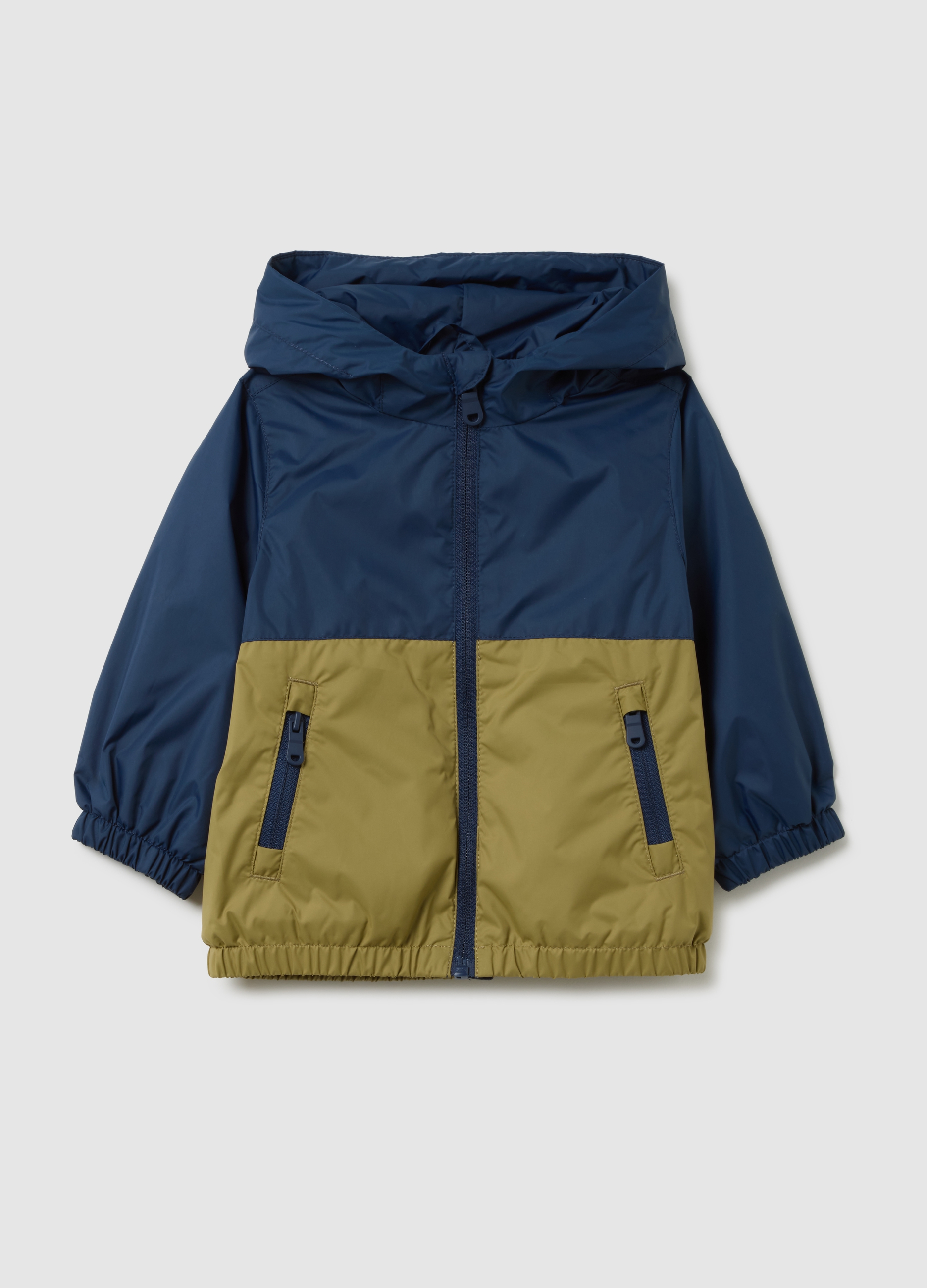 OVS, Kinderjacke In Mehrfarbigem Regular Fit, Junge, Blau/Grün, Größe: 9-12