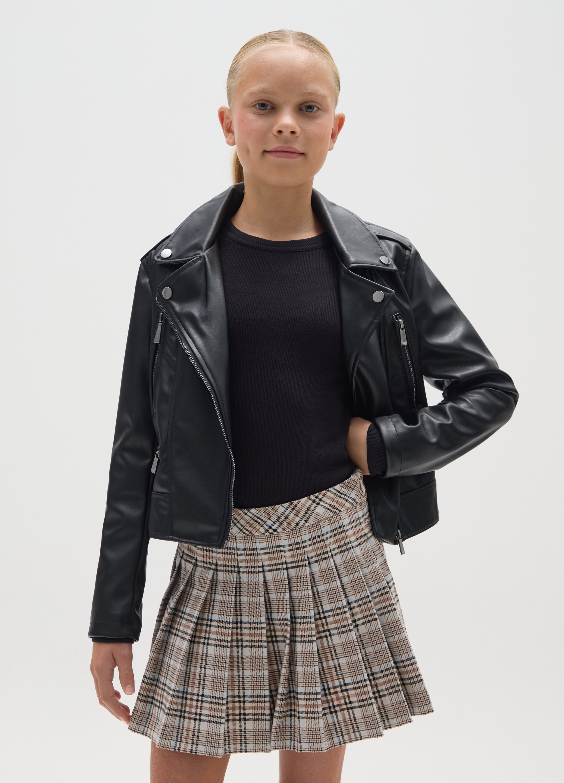 OVS KIDS, Giacca Nera Da Ragazza Slim Fit, Bambina, Nero, Taglia: 10-11