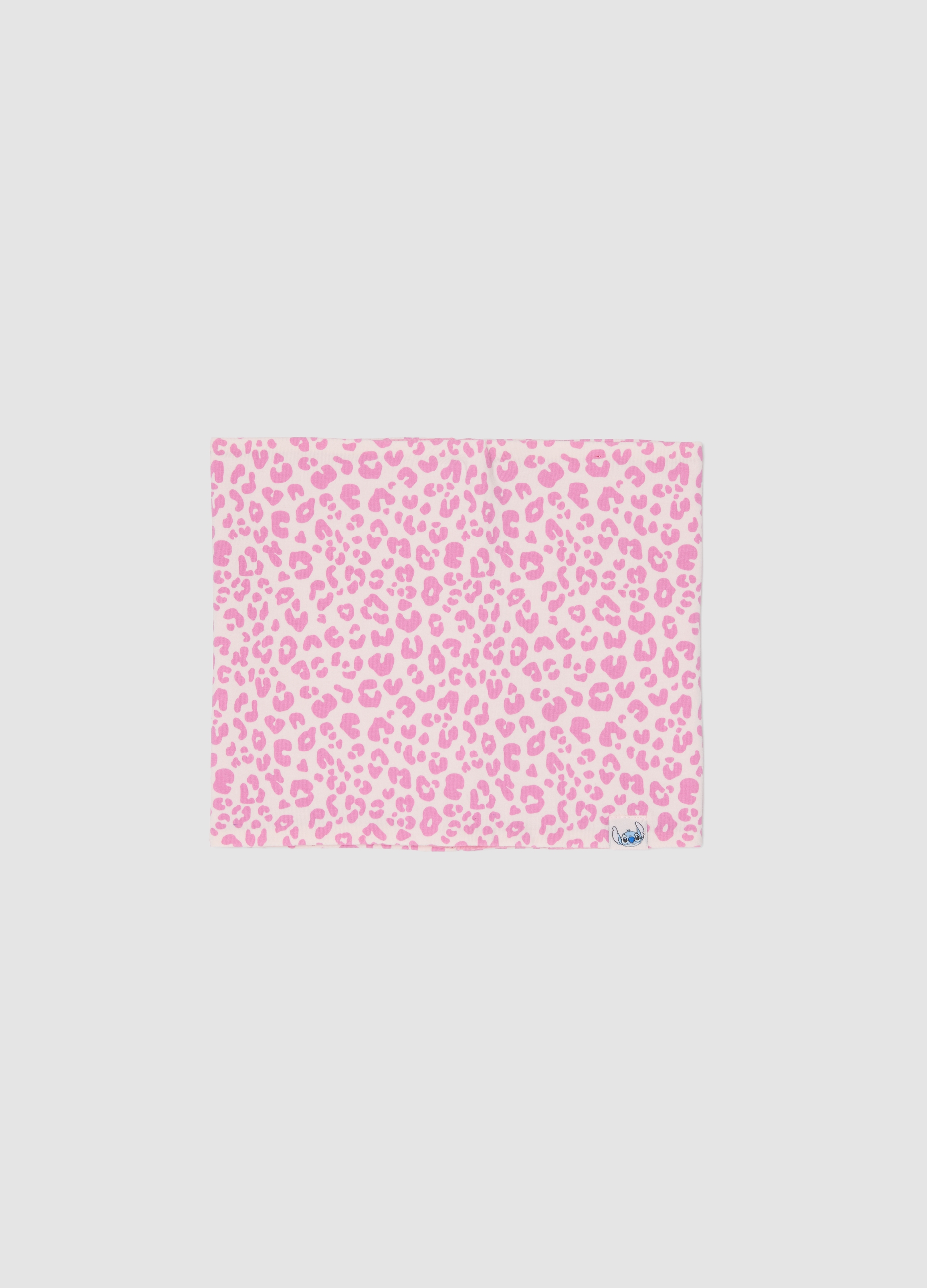 DISNEY, Sciarpa Rosa In Cotone Elasticizzato Con Fantasia Lilo & Stitch Per Bambina, Rosa, Taglia: ONE SIZE
