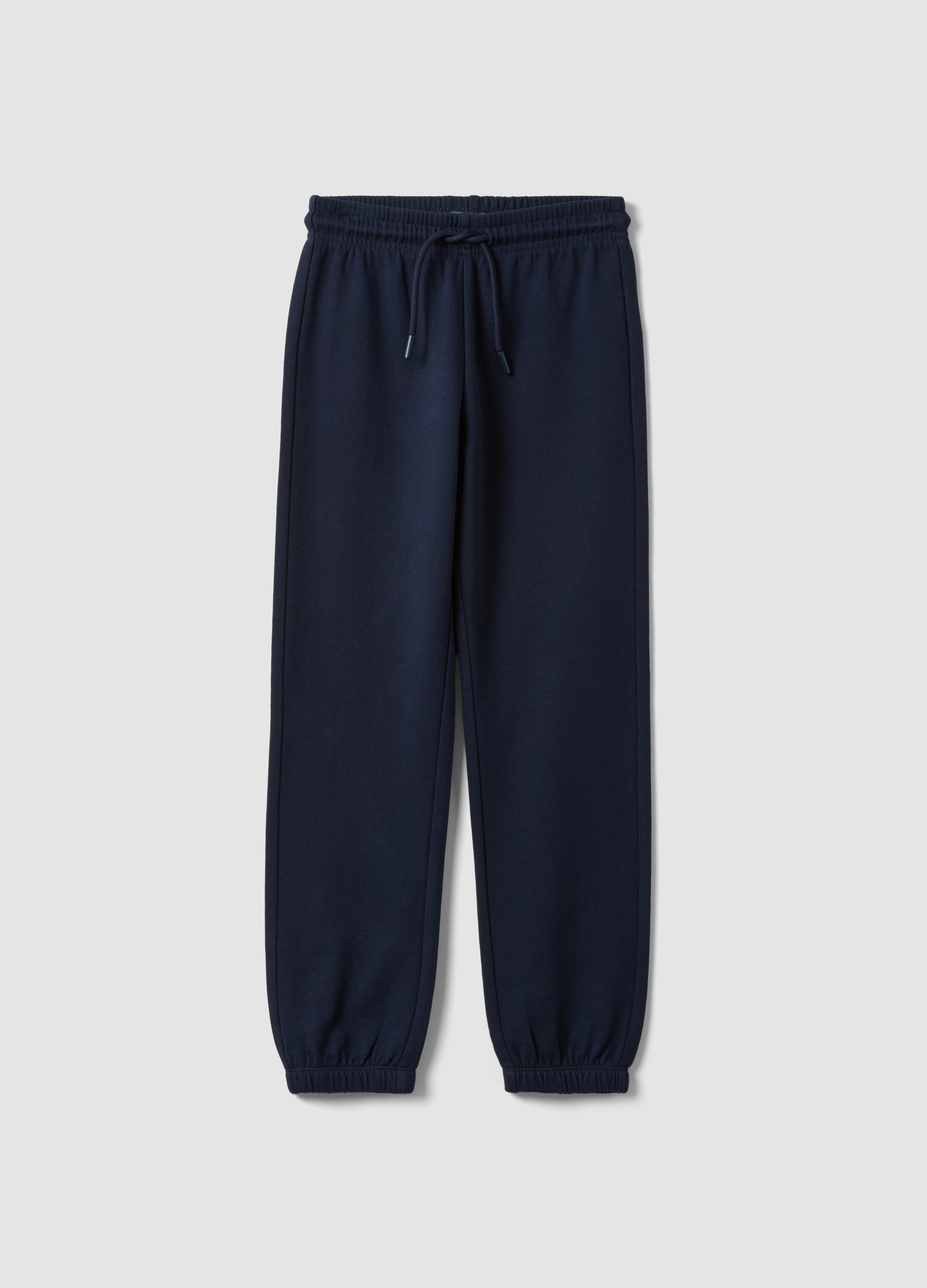 OVS KIDS, Jogger Blu Navy In Puro Cotone Organico Regular Fit Per Bambino, Blu, Taglia: 9-10