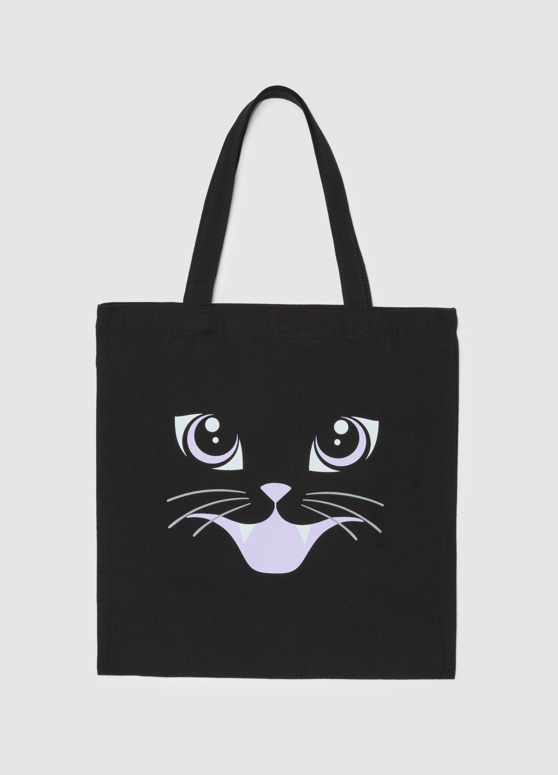 OVS, Borsa A Spalla In Puro Cotone Multicolor, Donna, Multicolor, Taglia: ONE SIZE