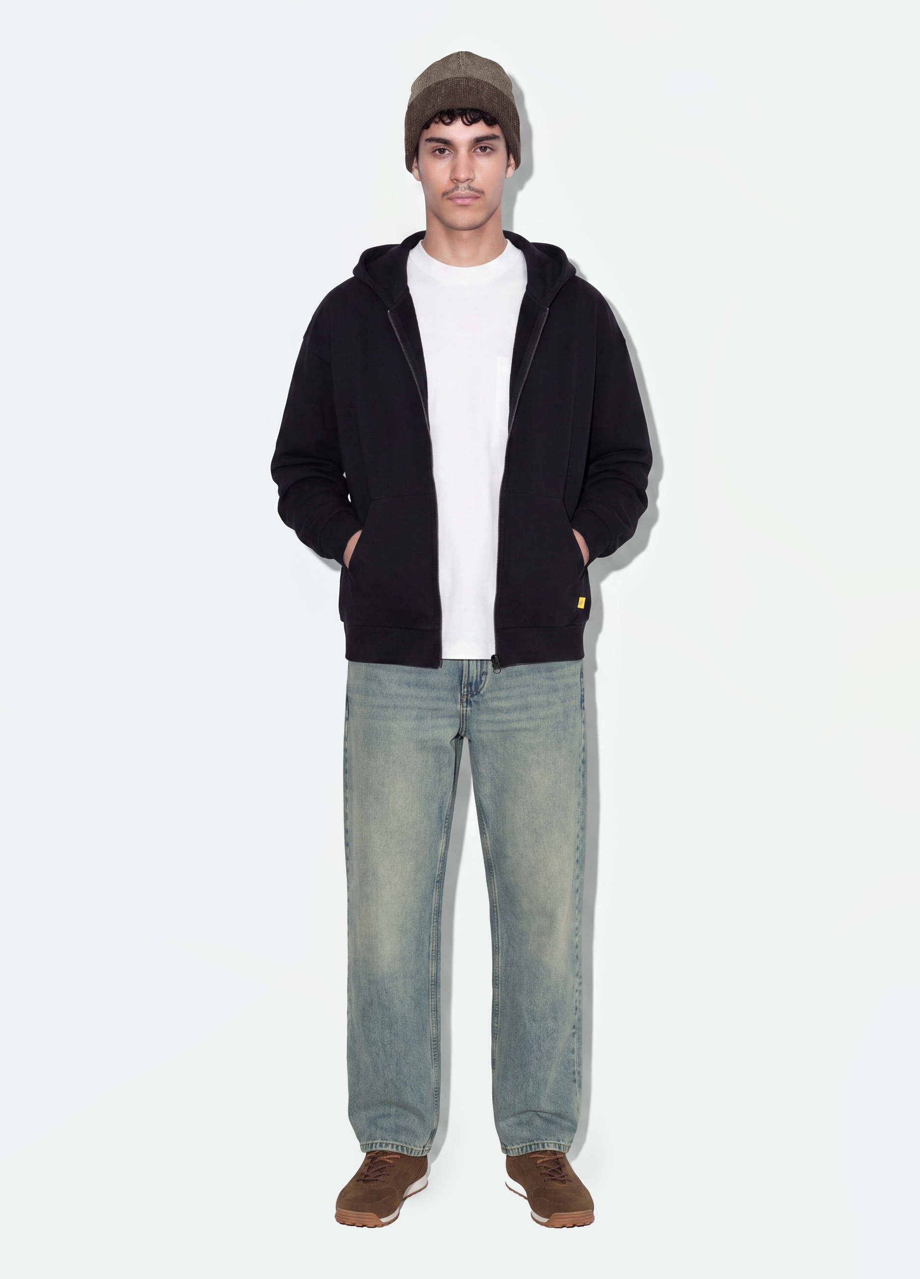 B.ANGEL, Jeans Denim Azzurri In Puro Cotone Loose Fit, Uomo, Azzurro, Taglia: 42