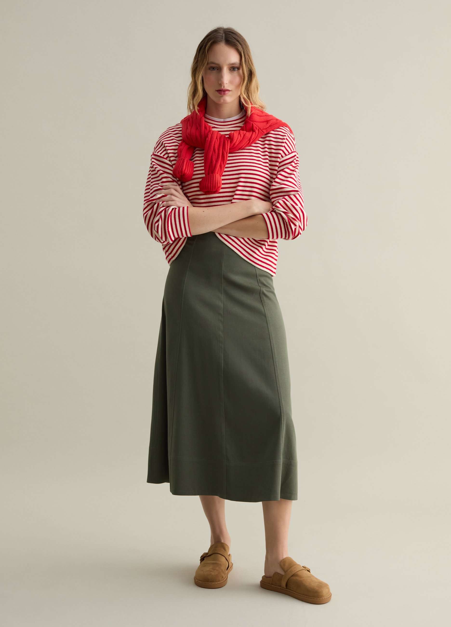PIOMBO, Felpa A Righe Sottili, Donna, Multicolor, Taglia: S/M