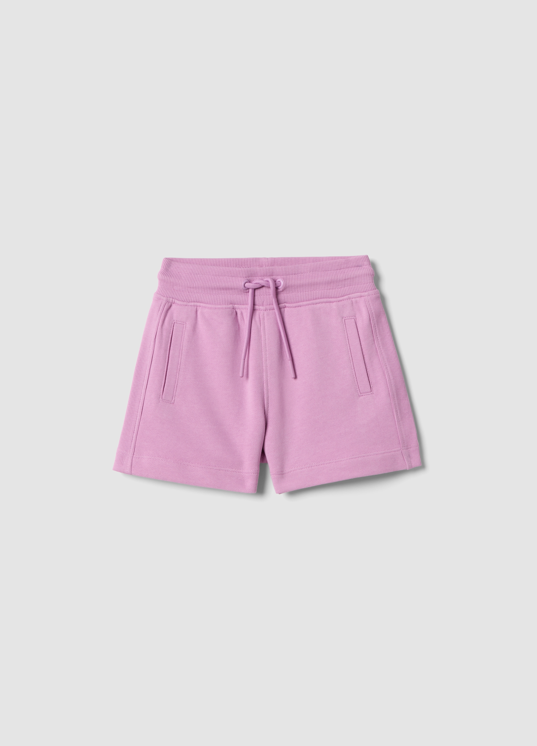 OVS KIDS, Pantalón Corto Rosa De Algodón Puro Para Niña, Corte Regular, Niña, Rosa Claro, Talla: 6-7