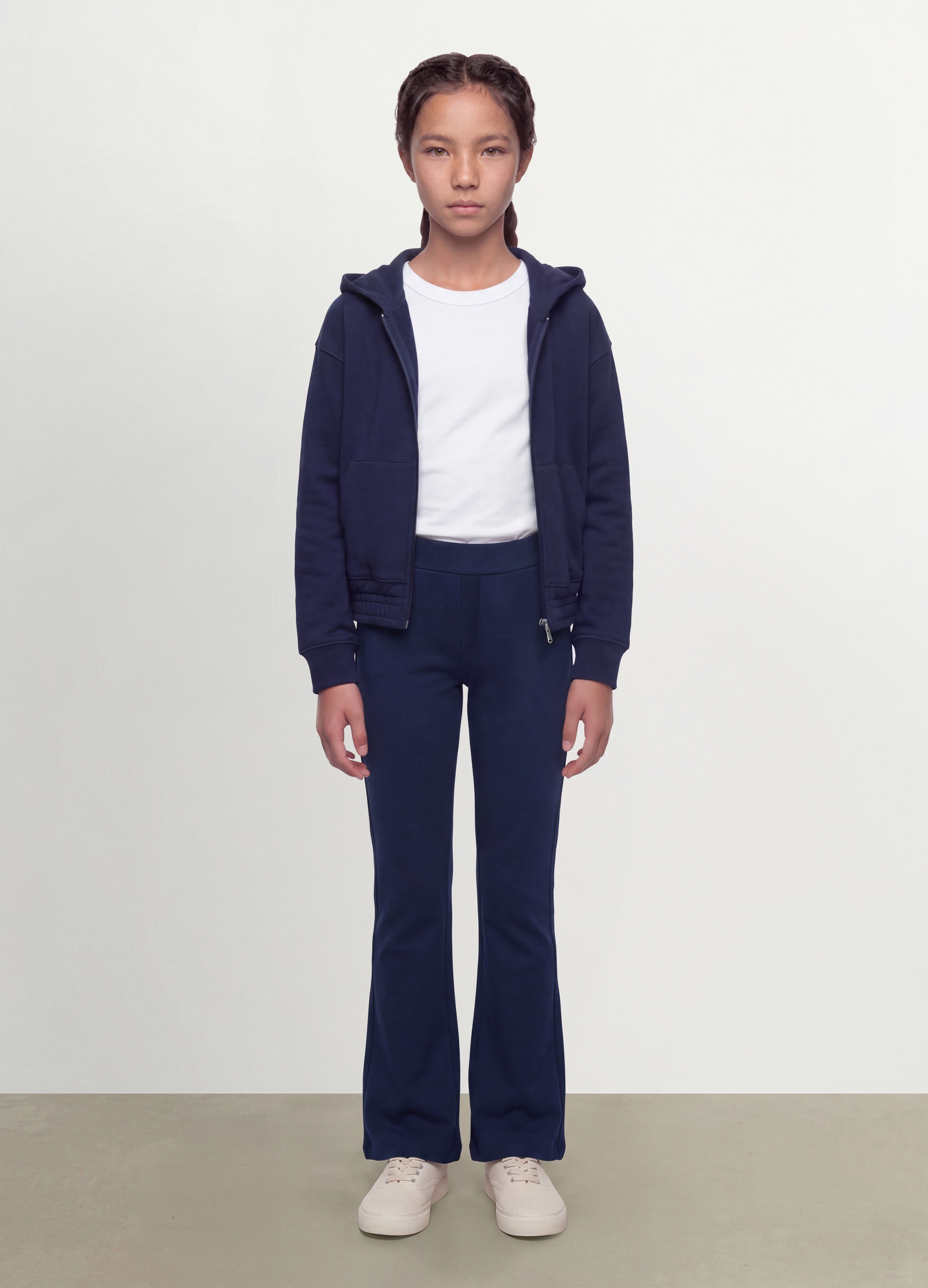 OVS KIDS, Pantaloni Blu In Cotone Organico Elasticizzato Slim Fit Per Ragazza, Bambina, Blu, Taglia: 13-14
