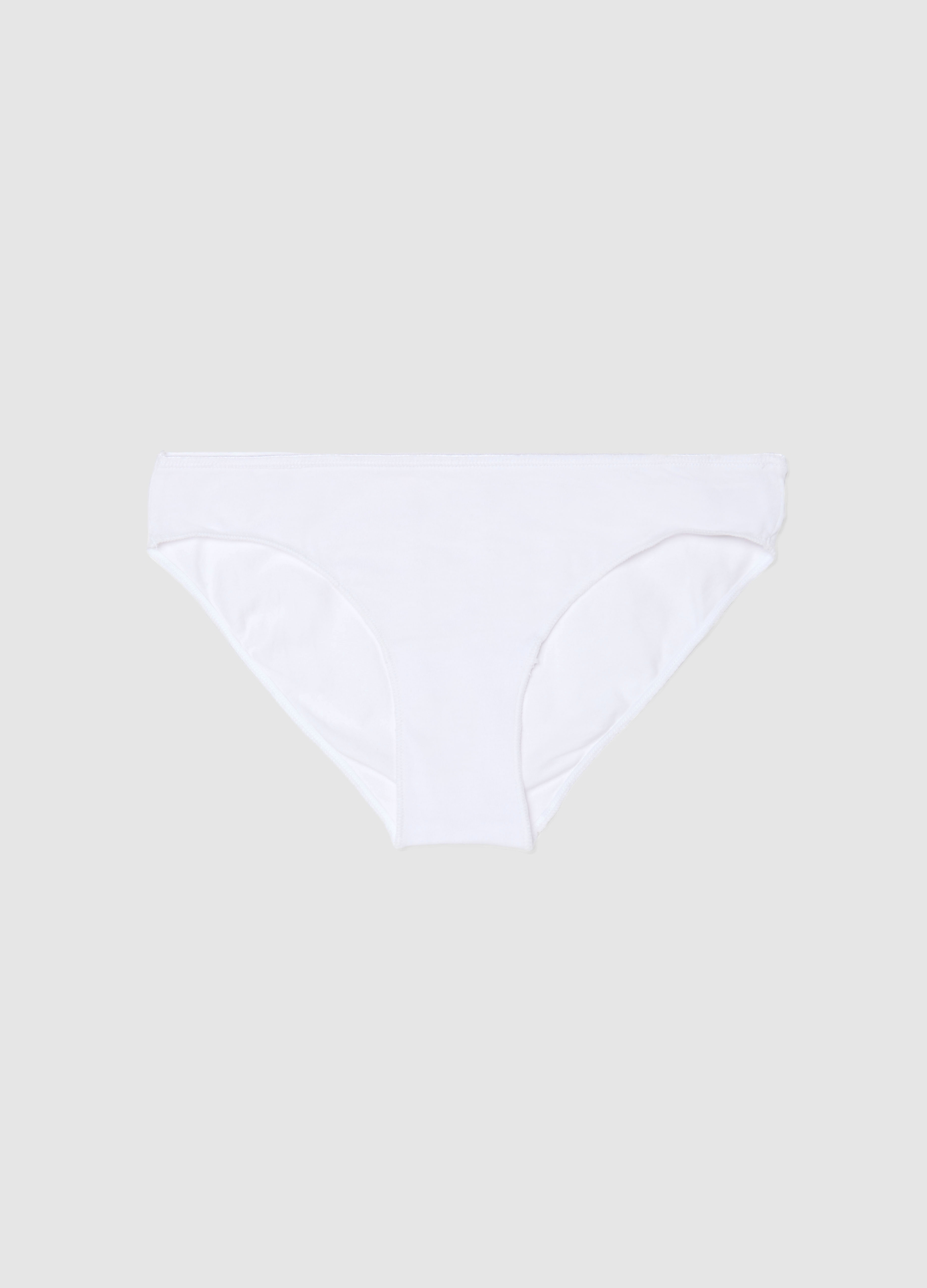 OVS KIDS, Mutandine In Cotone Elasticizzato Bianche Regular Fit Per Ragazze, Unisex, Bianco, Taglia: 12-13