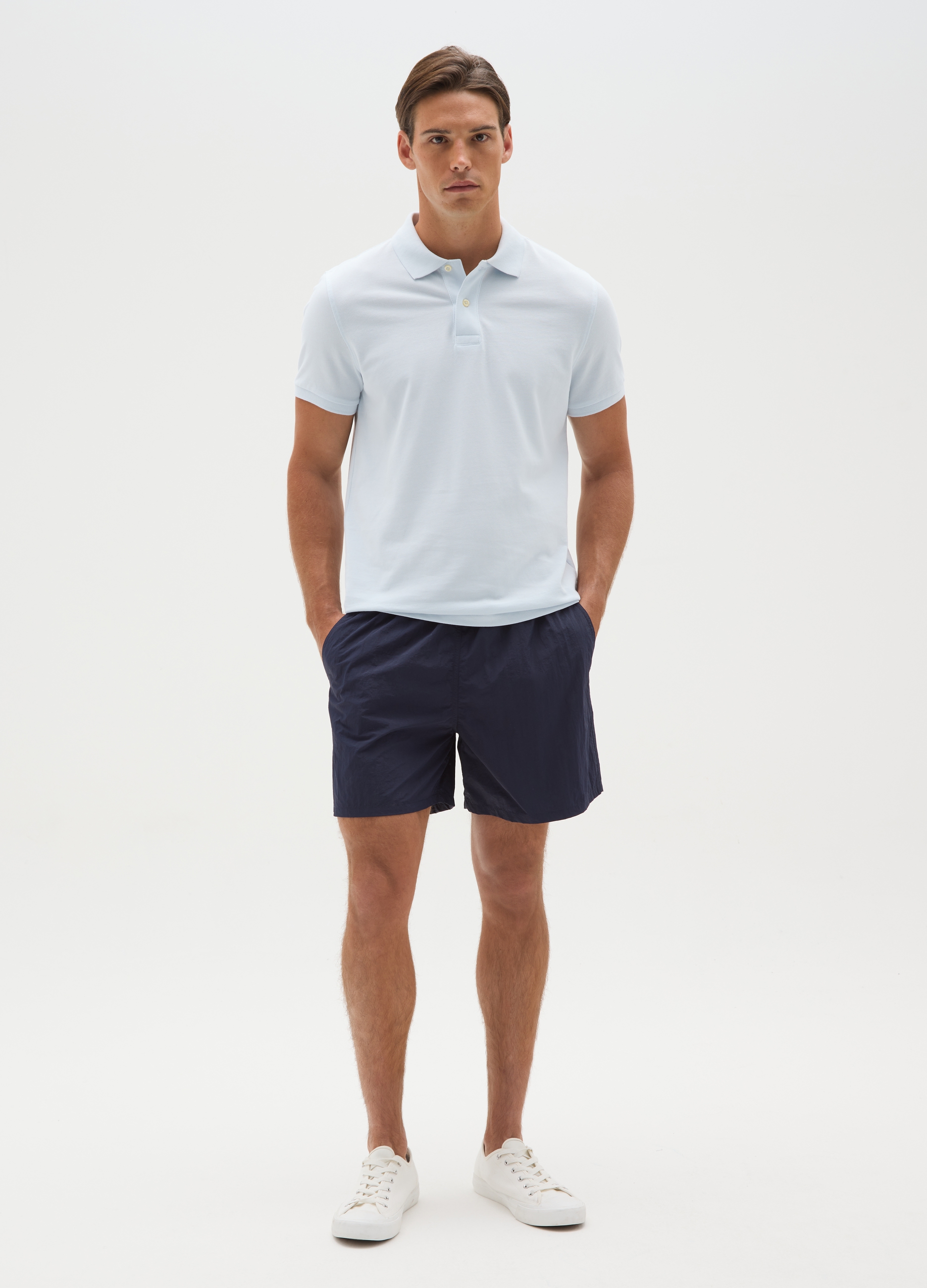 OVS , Pantaloncini Da Uomo In Misto Blu Regular Fit, Blu, Taglia: S