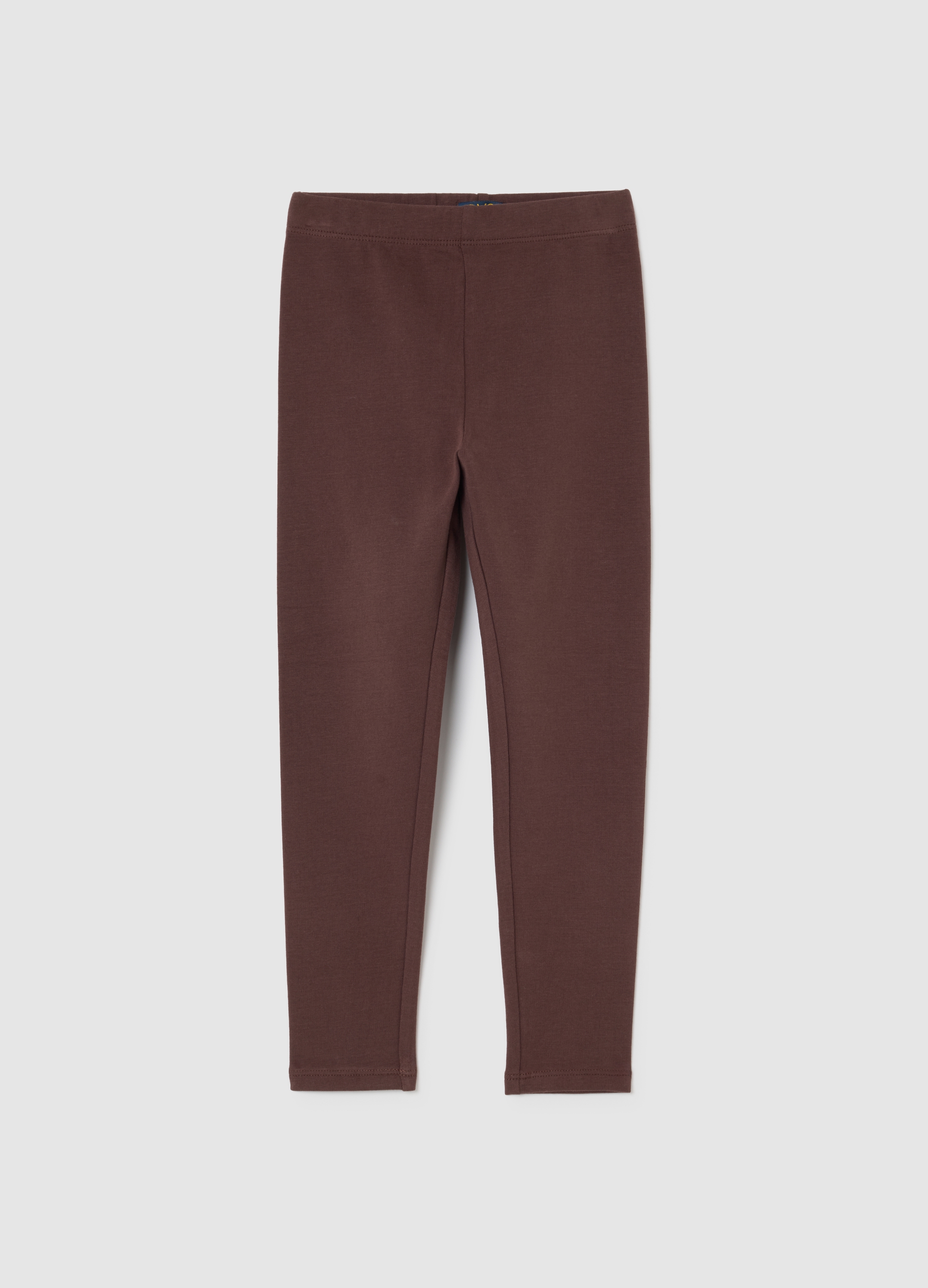 OVS KIDS, Leggings Ajustados Marrones De Algodón Para Niñas, Niña, Marrón oscuro, Talla: 5-6