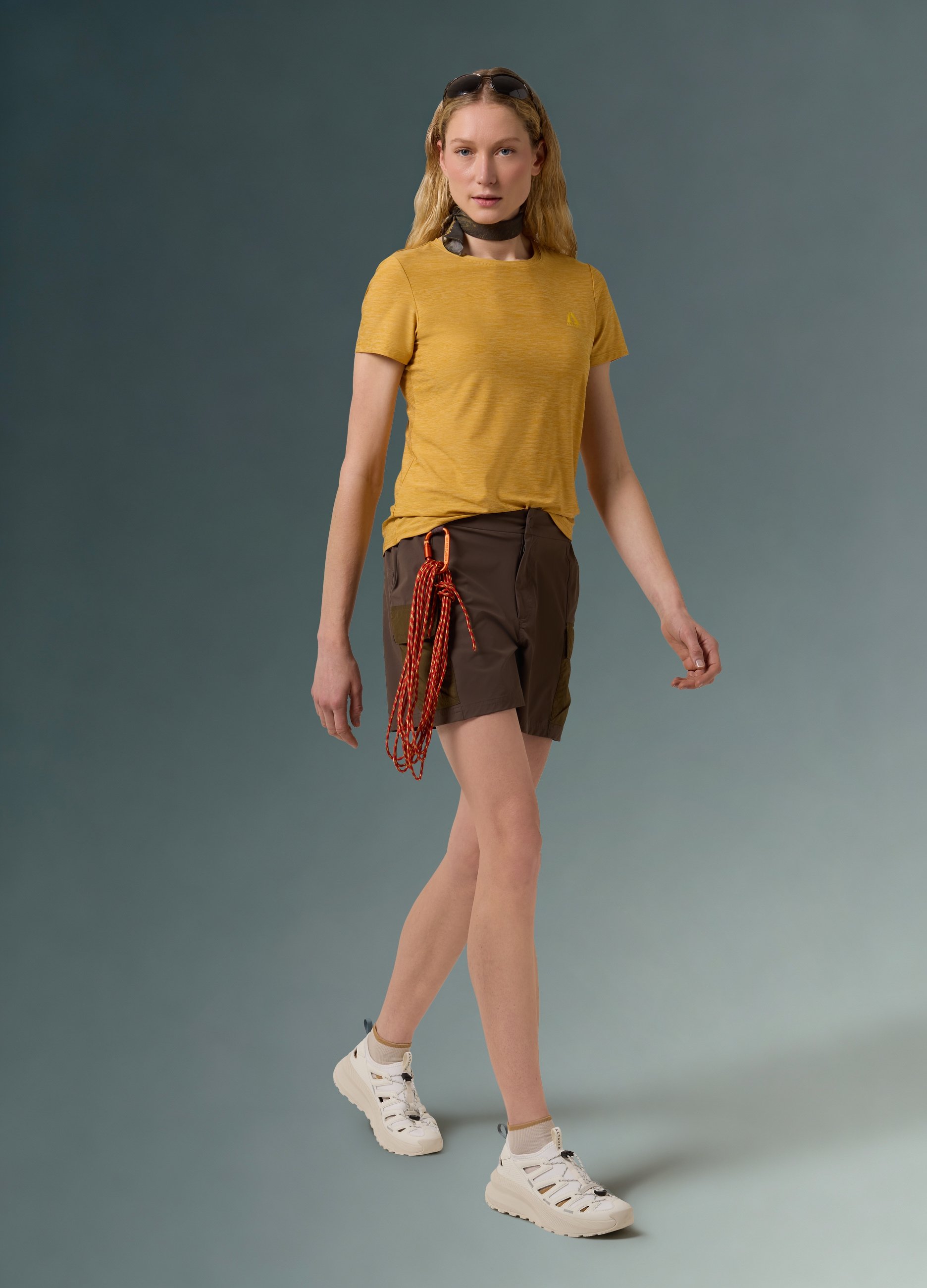 ALTAVIA, Camiseta Técnica Altavia Con Deborah Compagnoni, Mujer, Amarillo ocre, Talla: 36