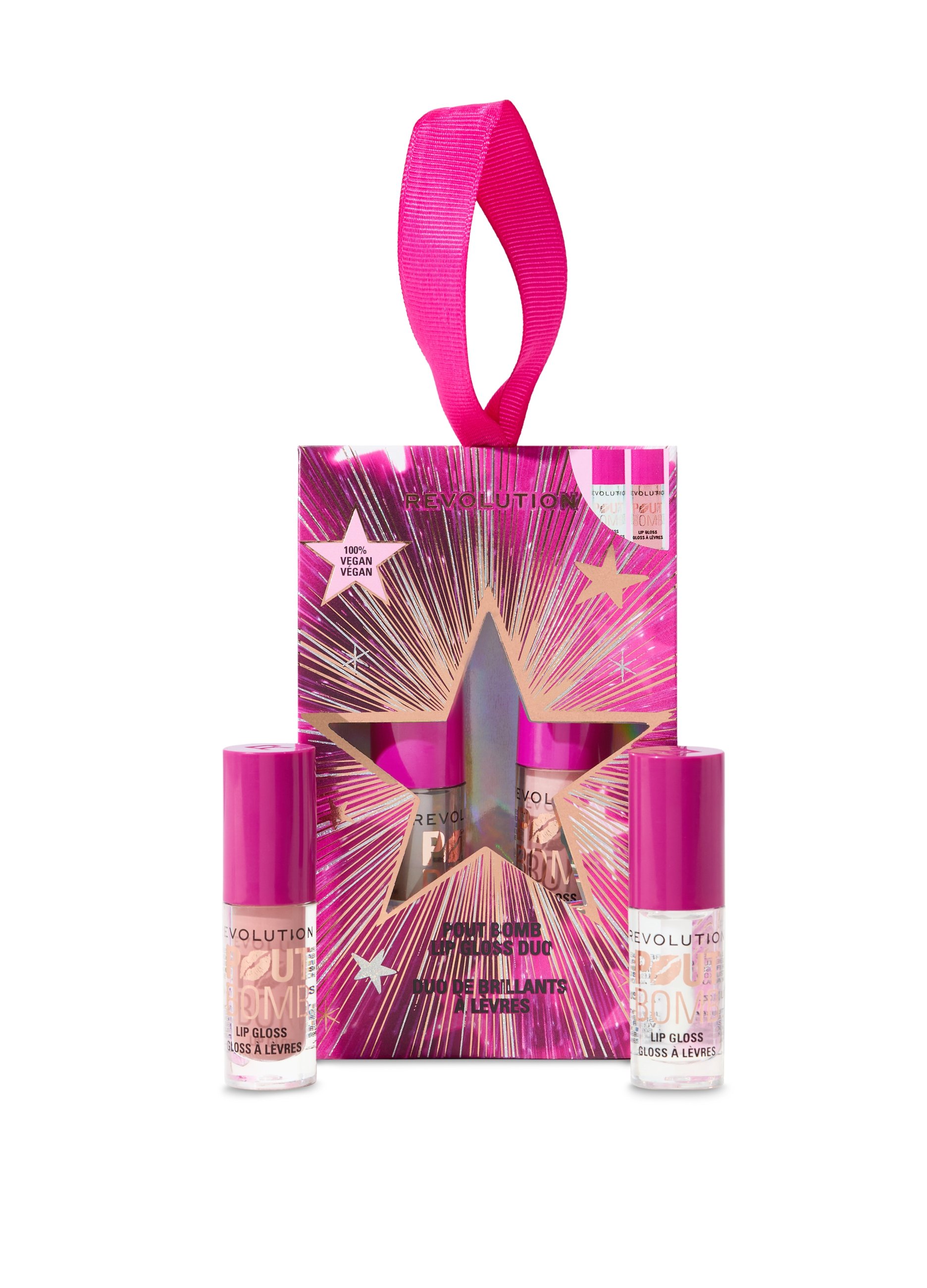 REVOLUTION, Revolution Pout Bomb Plumping Mini Lip Gloss Set, Donna, Multicolor, Taglia: FASUL