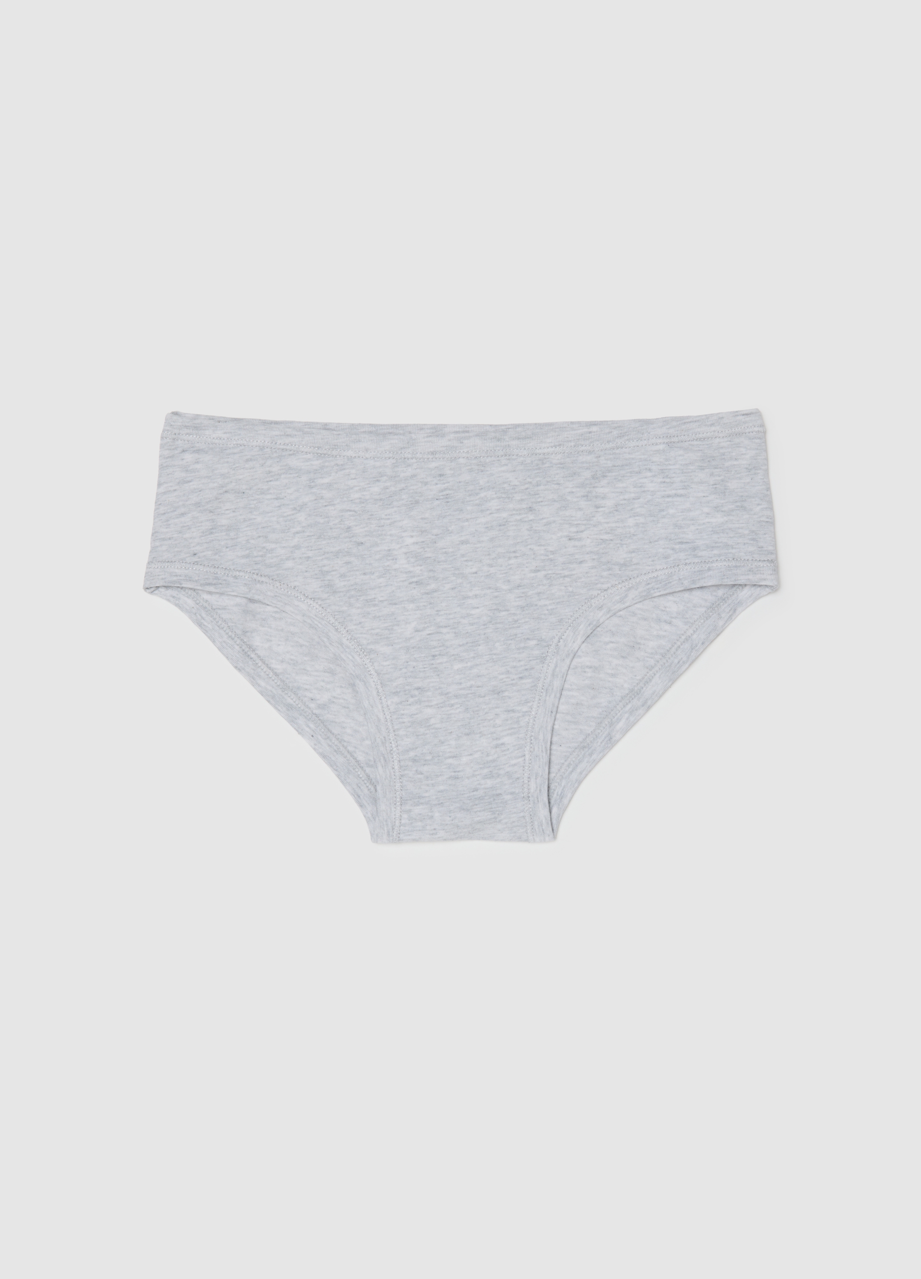 Bragas Grises De Algodón Elástico Regular Para Niñas, Unisex, Gris claro, Talla: 12-13